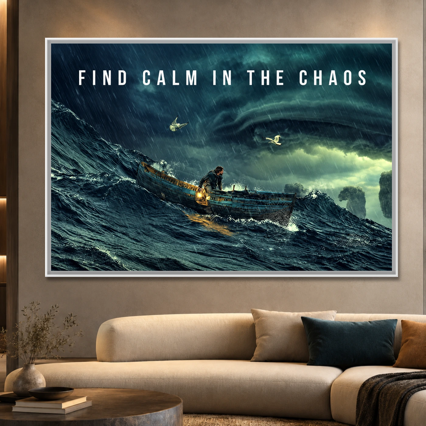 Tableau décoratif Calm In The Chaos Variation 61668 Mockup Tableau décoratif Calm In The Chaos Variation 61668 Mockup