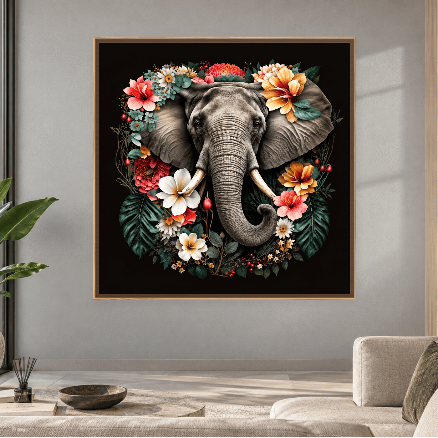 Tableau décoratif Eléphant Variation 226701 Mockup