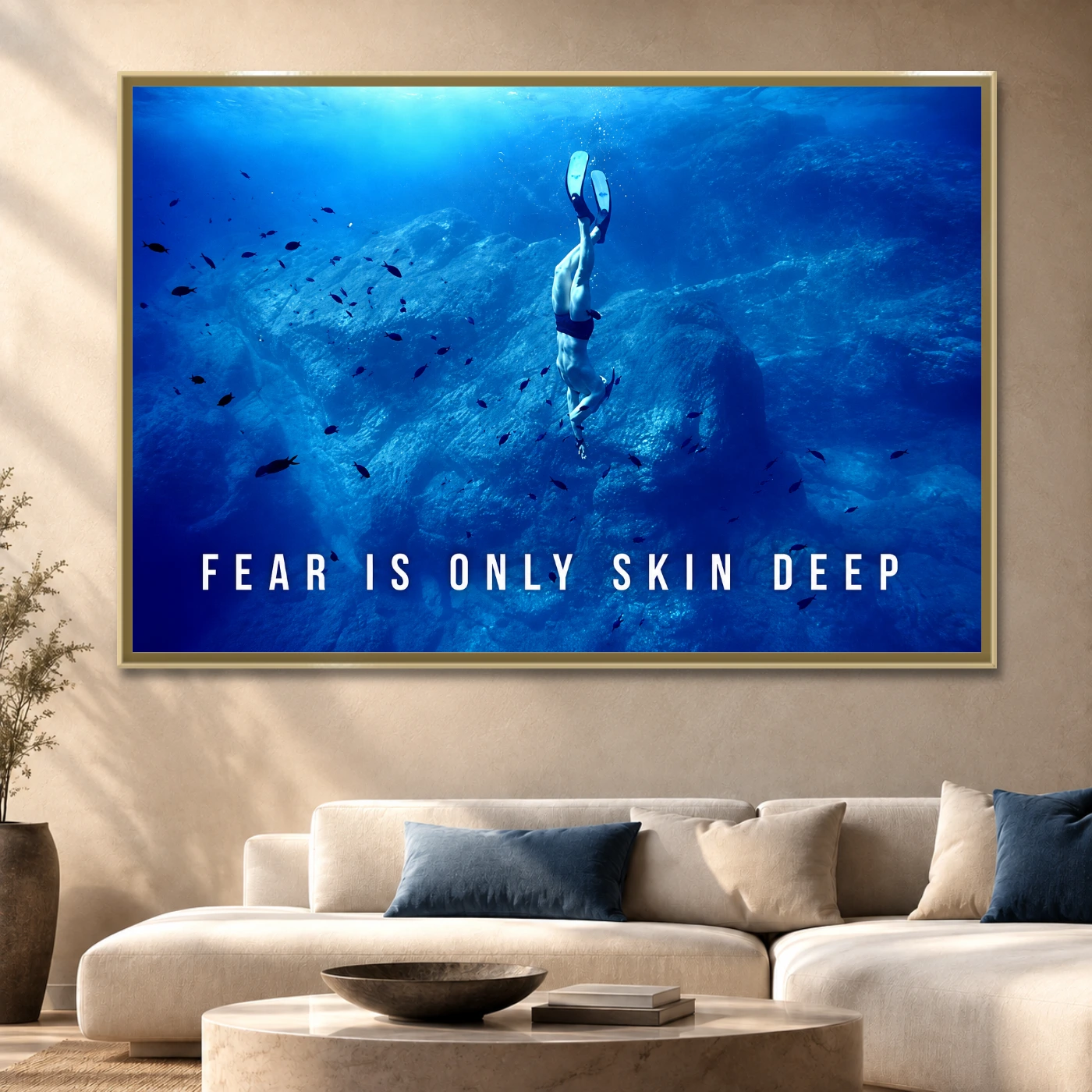 Tableau décoratif Fear Only Variation 61326 Mockup Tableau décoratif Fear Only Variation 61326 Mockup