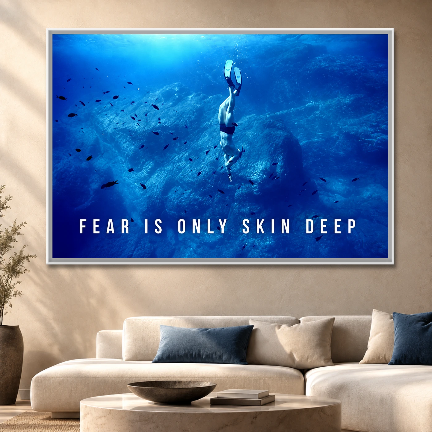 Tableau décoratif Fear Only Variation 61435 Mockup Tableau décoratif Fear Only Variation 61435 Mockup