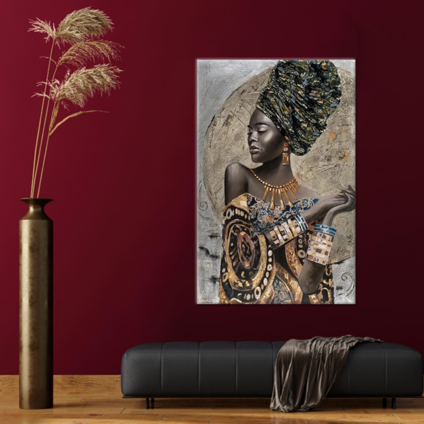 Tableau décoratif Femme Doré VF Variation 235175 Mockup