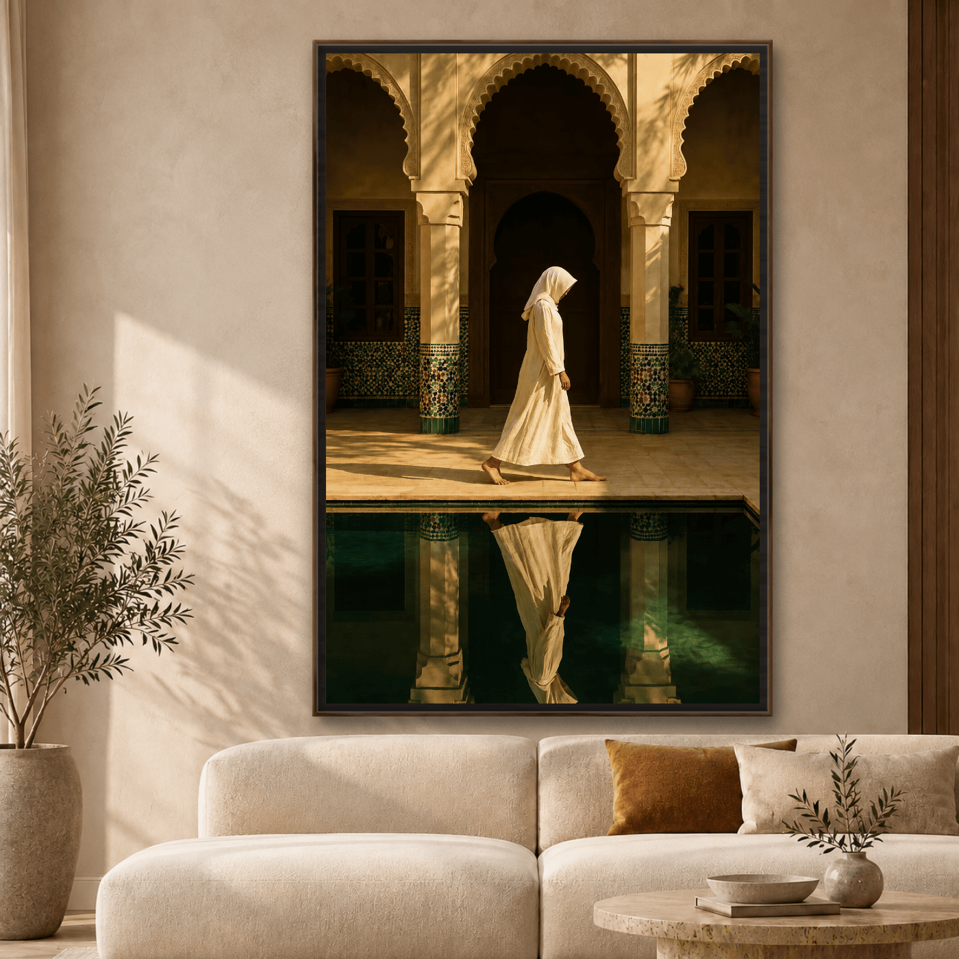 Tableau décoratif L’ombre et son reflet Variation 214465 Mockup