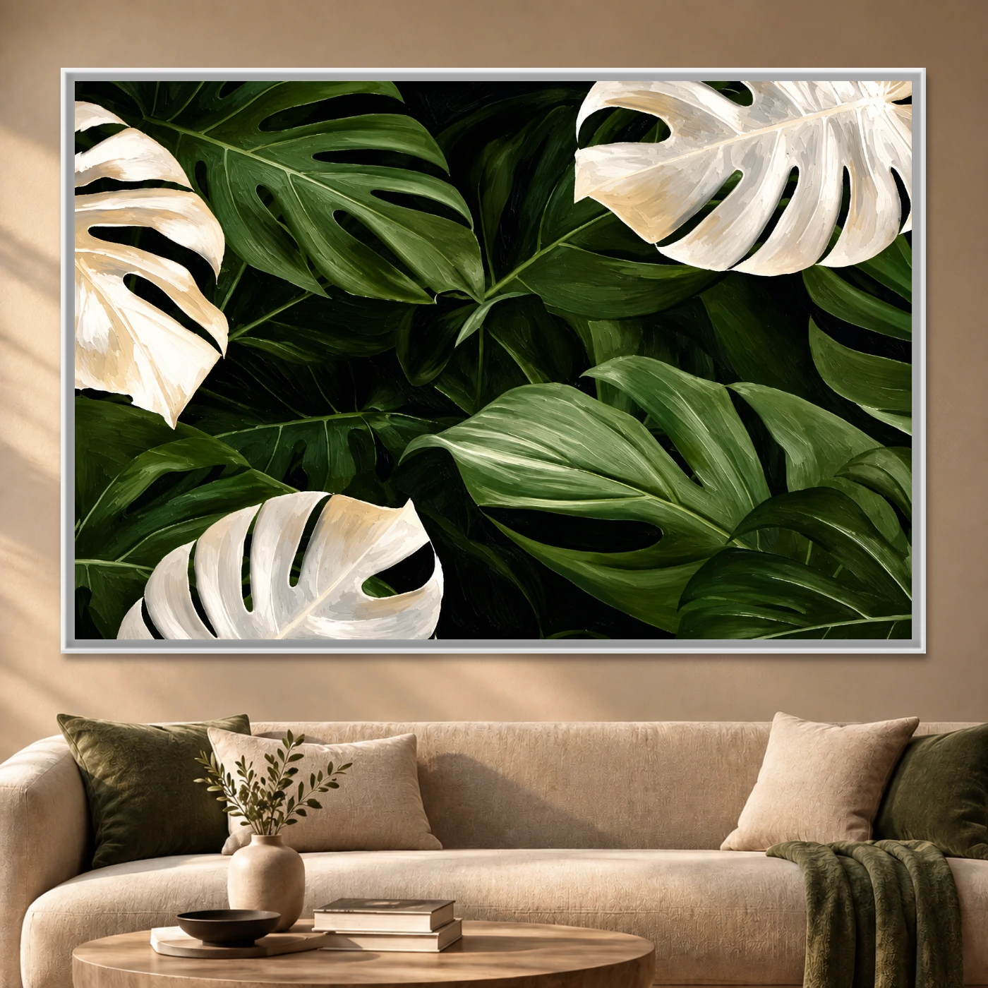 Tableau décoratif monstera leaf luxury Variation 61553 Mockup Tableau décoratif monstera leaf luxury Variation 61553 Mockup