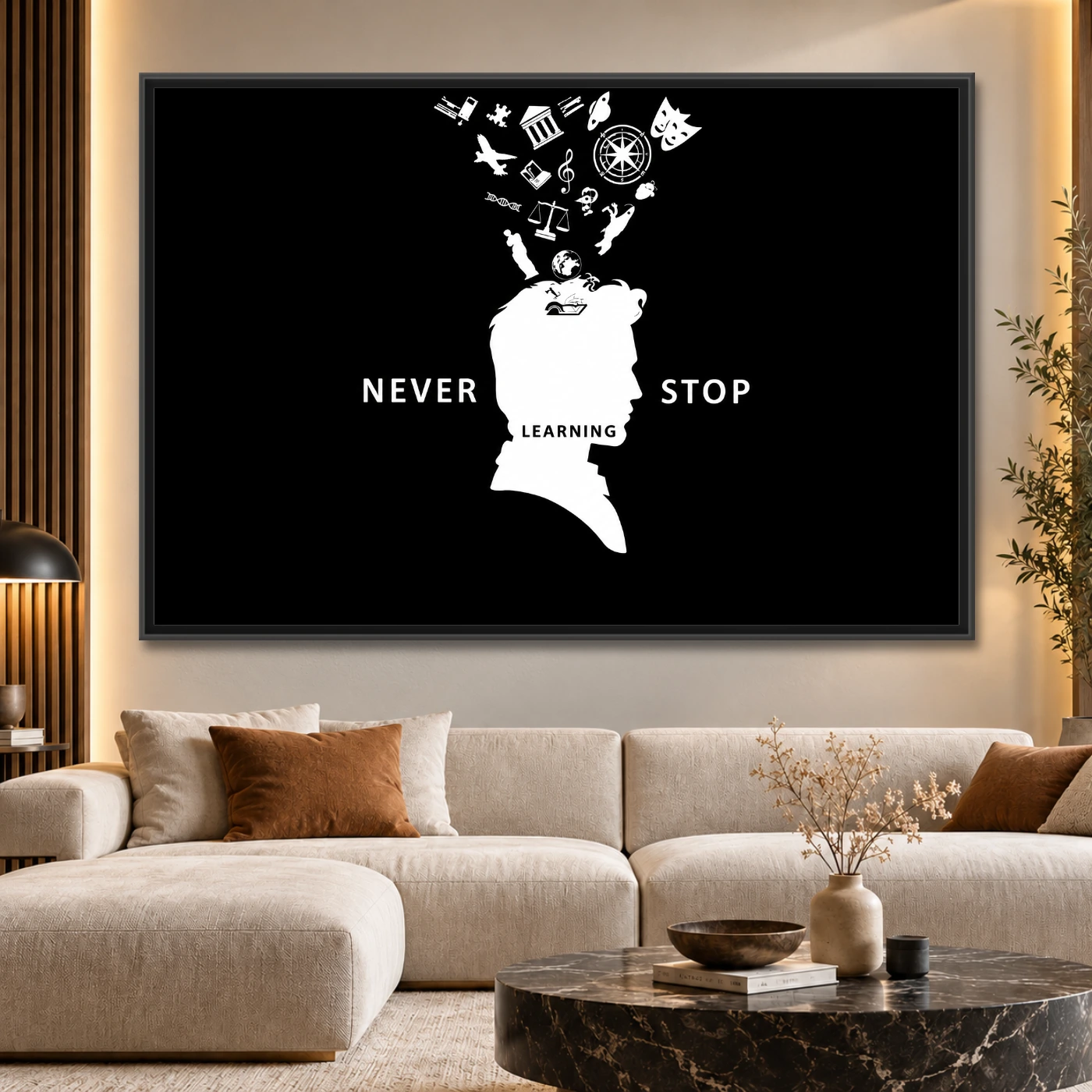 Tableau décoratif never stop Variation 59388 Mockup Tableau décoratif never stop Variation 59388 Mockup