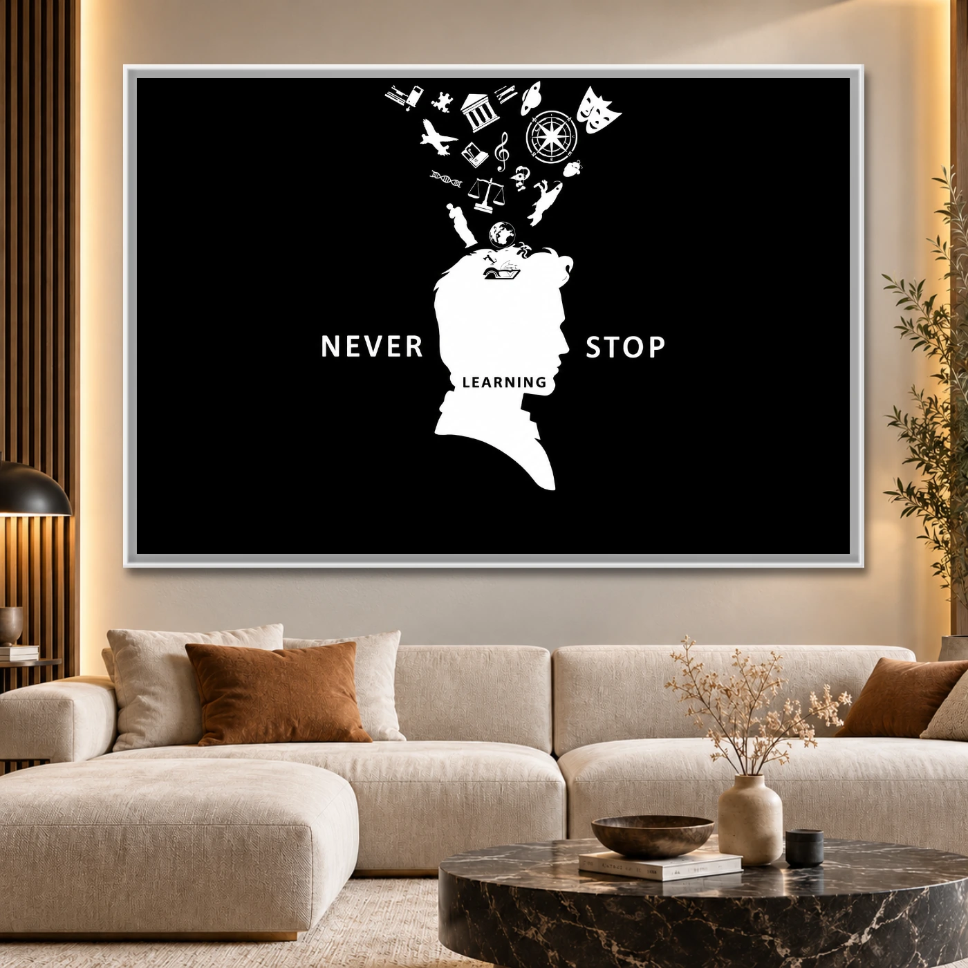 Tableau décoratif never stop Variation 59479 Mockup Tableau décoratif never stop Variation 59479 Mockup