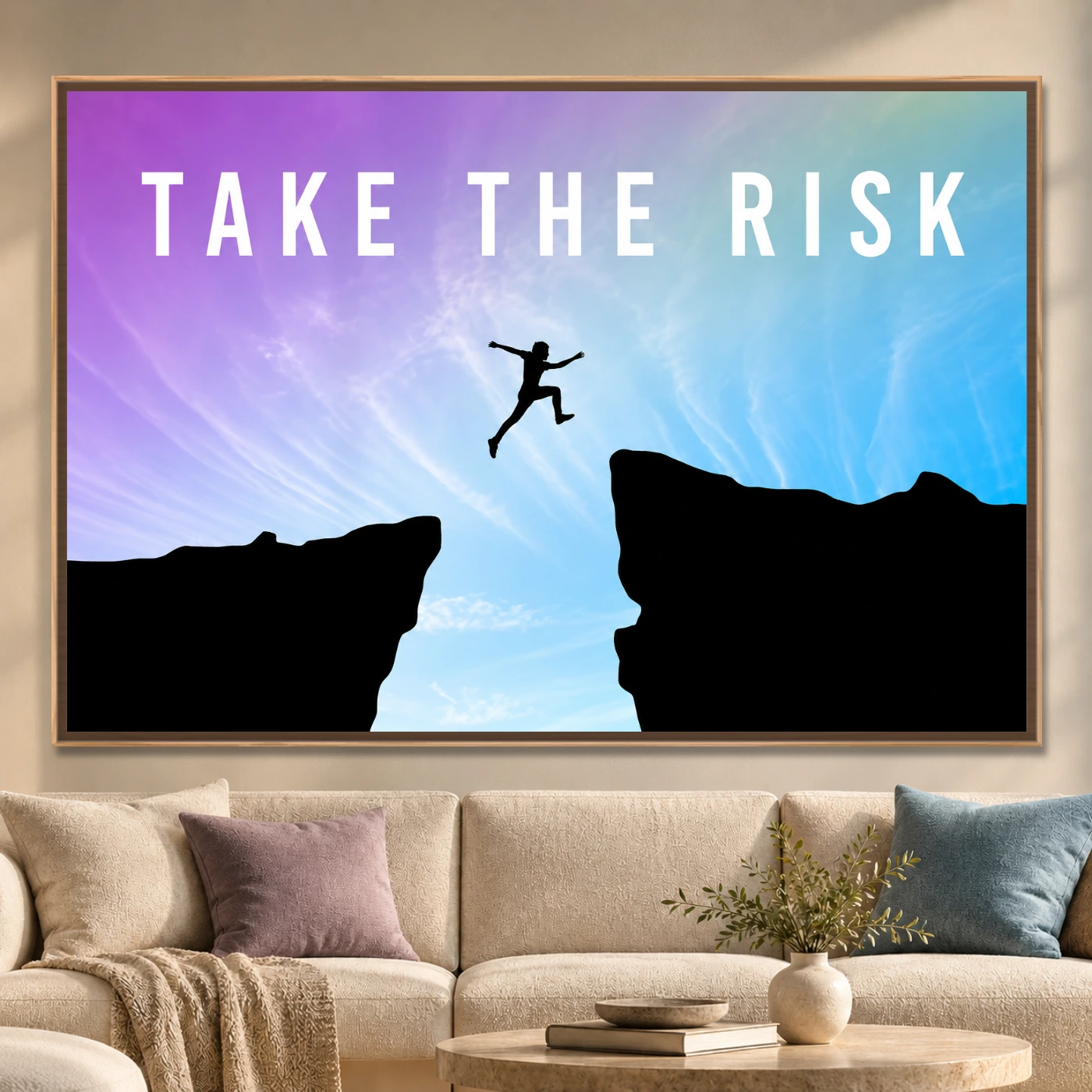 Tableau décoratif Take The Risk Variation 61331 Mockup Tableau décoratif Take The Risk Variation 61331 Mockup