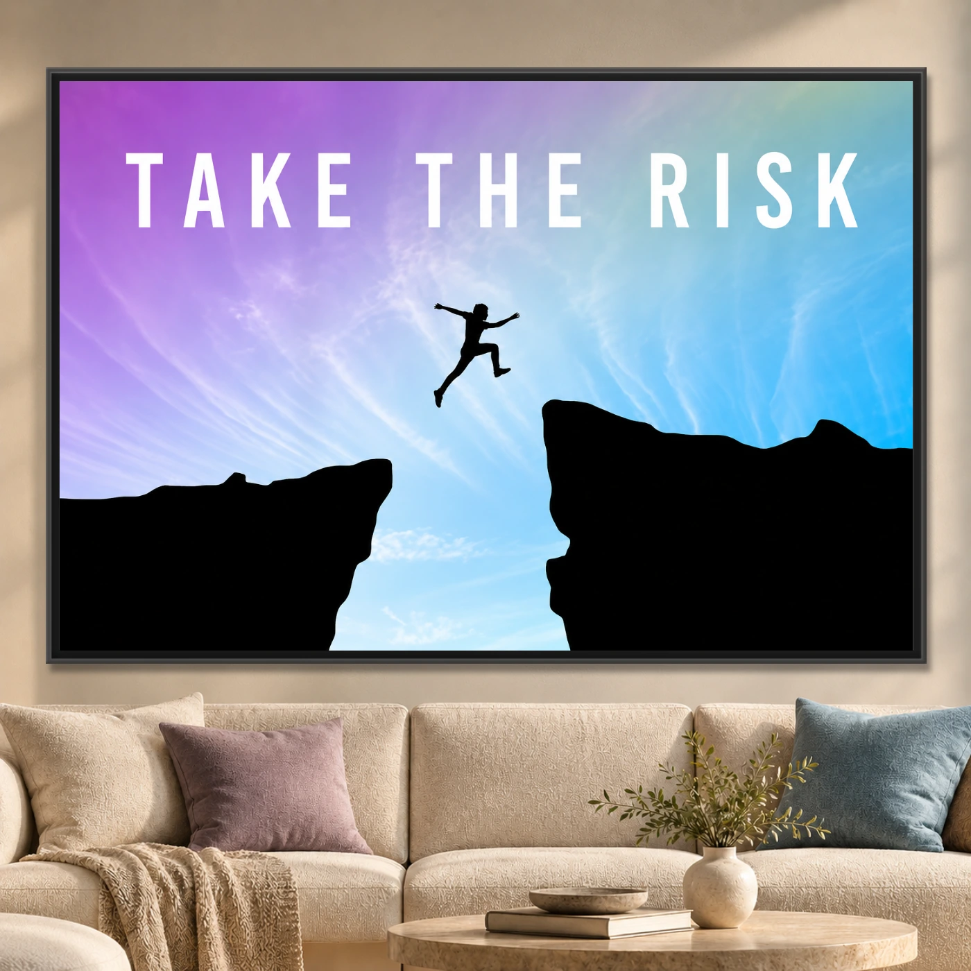 Tableau décoratif Take The Risk Variation 61437 Mockup Tableau décoratif Take The Risk Variation 61437 Mockup
