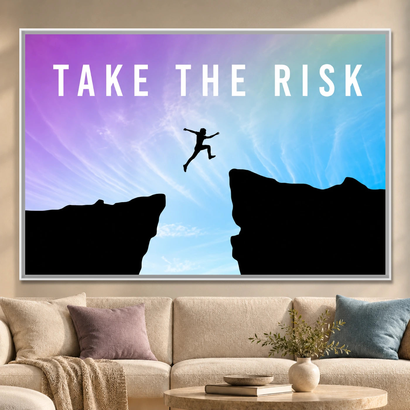 Tableau décoratif Take The Risk Variation 61548 Mockup Tableau décoratif Take The Risk Variation 61548 Mockup