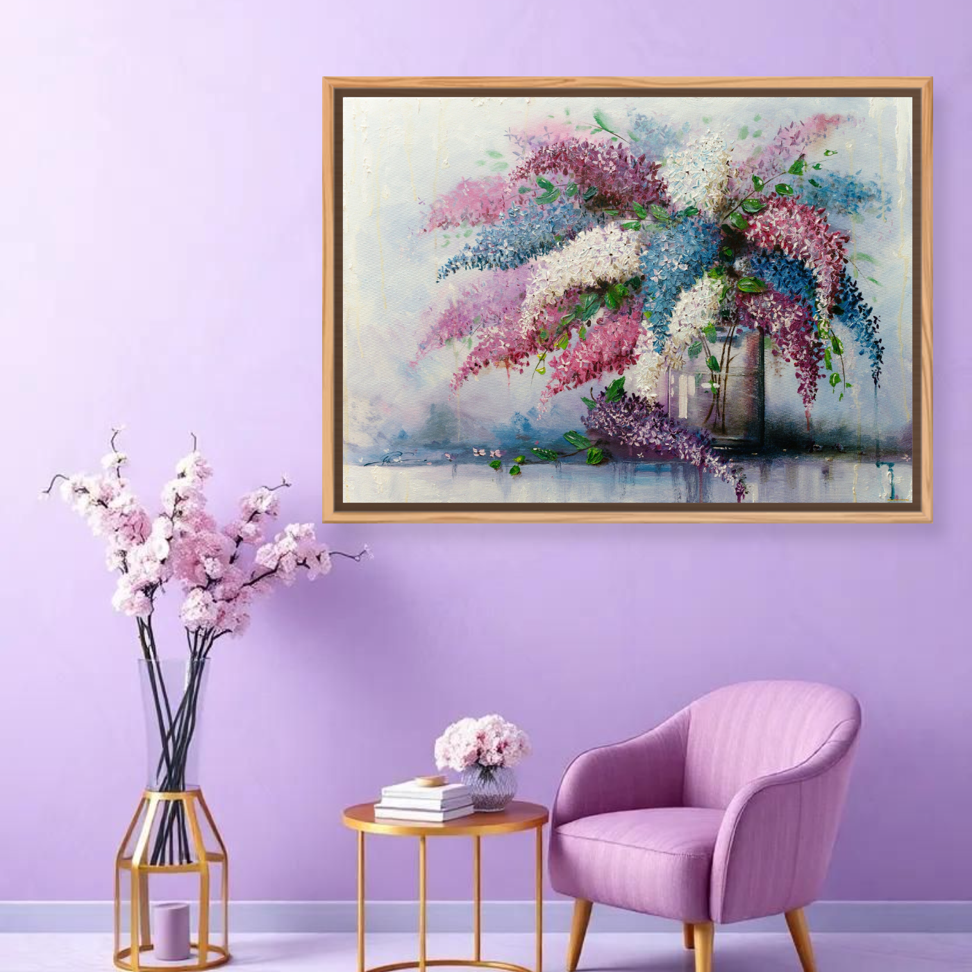 Tableau décoratif Vase Fleurs Variation 56161 Mockup