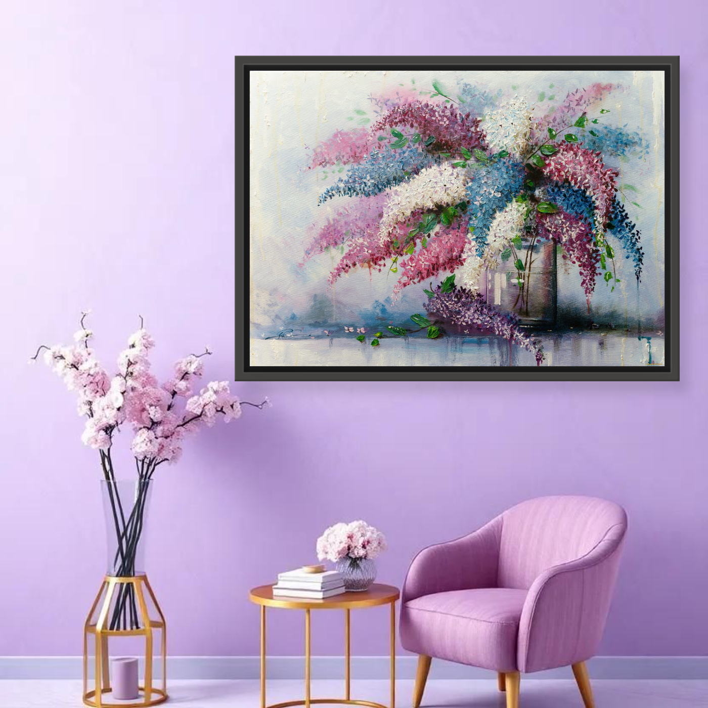 Tableau décoratif Vase Fleurs Variation 56222 Mockup