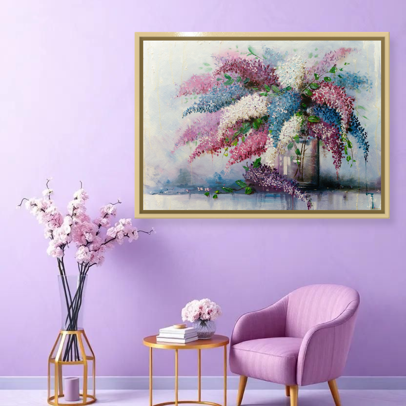 Tableau décoratif Vase Fleurs Variation 56341 Mockup