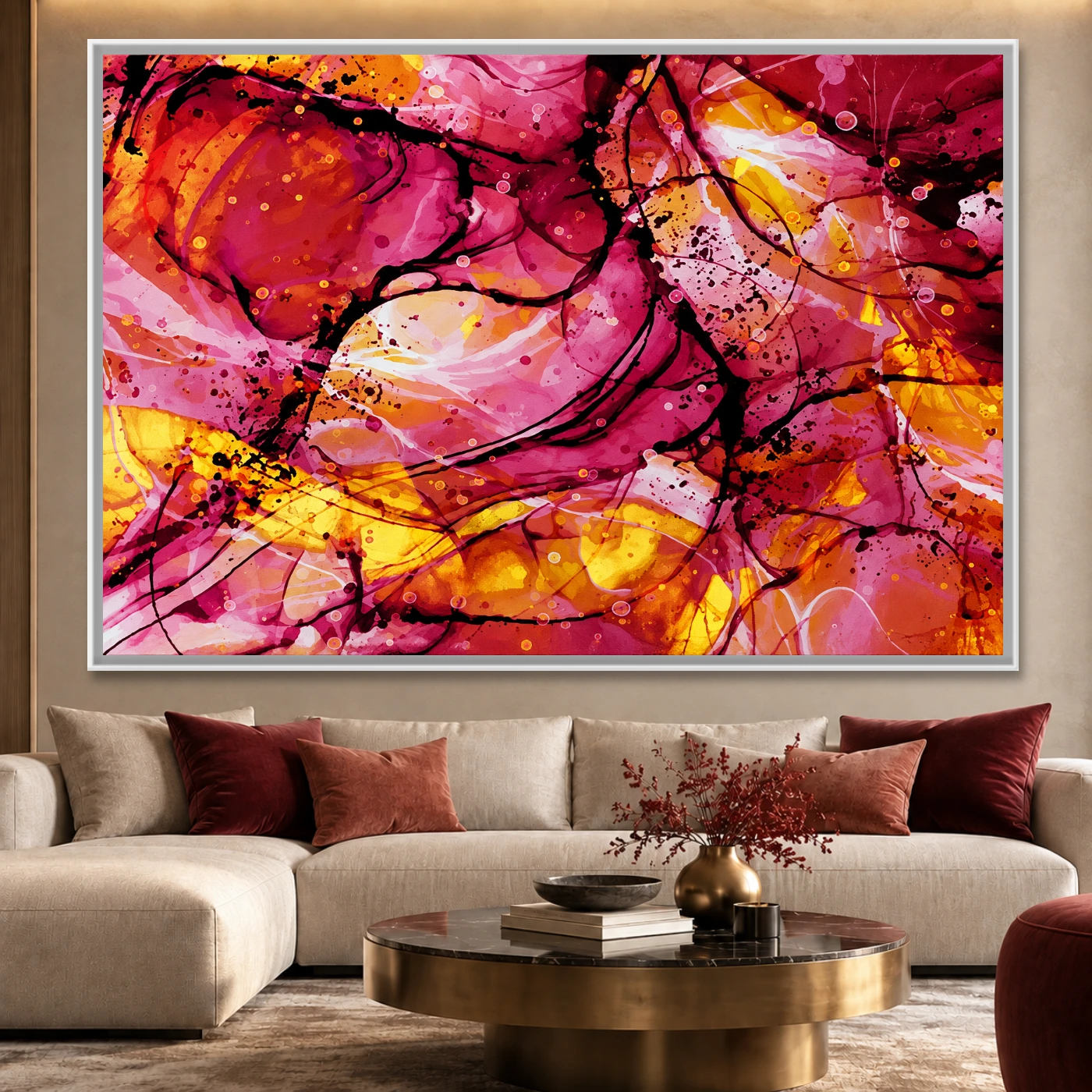 Tableau décoratif vue artistique Variation 68234 Mockup Tableau décoratif vue artistique Variation 68234 Mockup