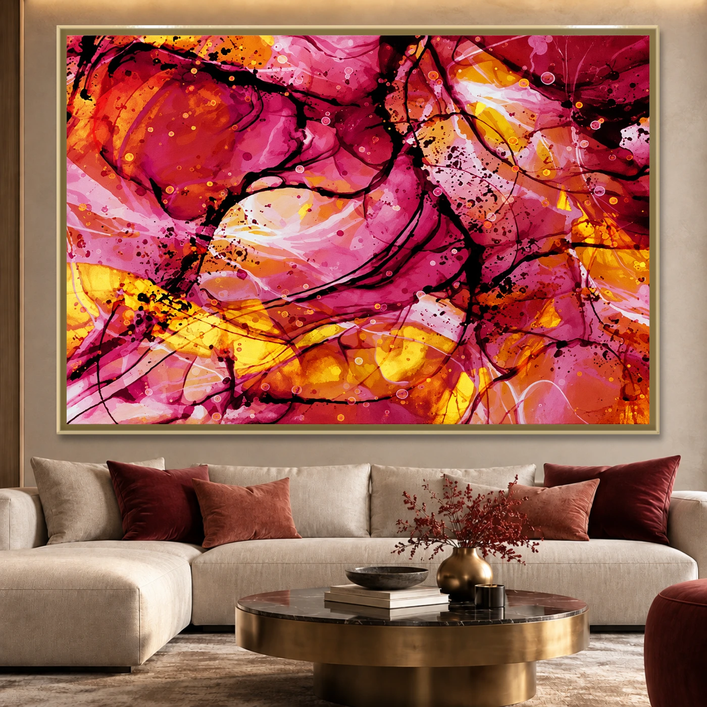 Tableau décoratif vue artistique Variation 68320 Mockup Tableau décoratif vue artistique Variation 68320 Mockup