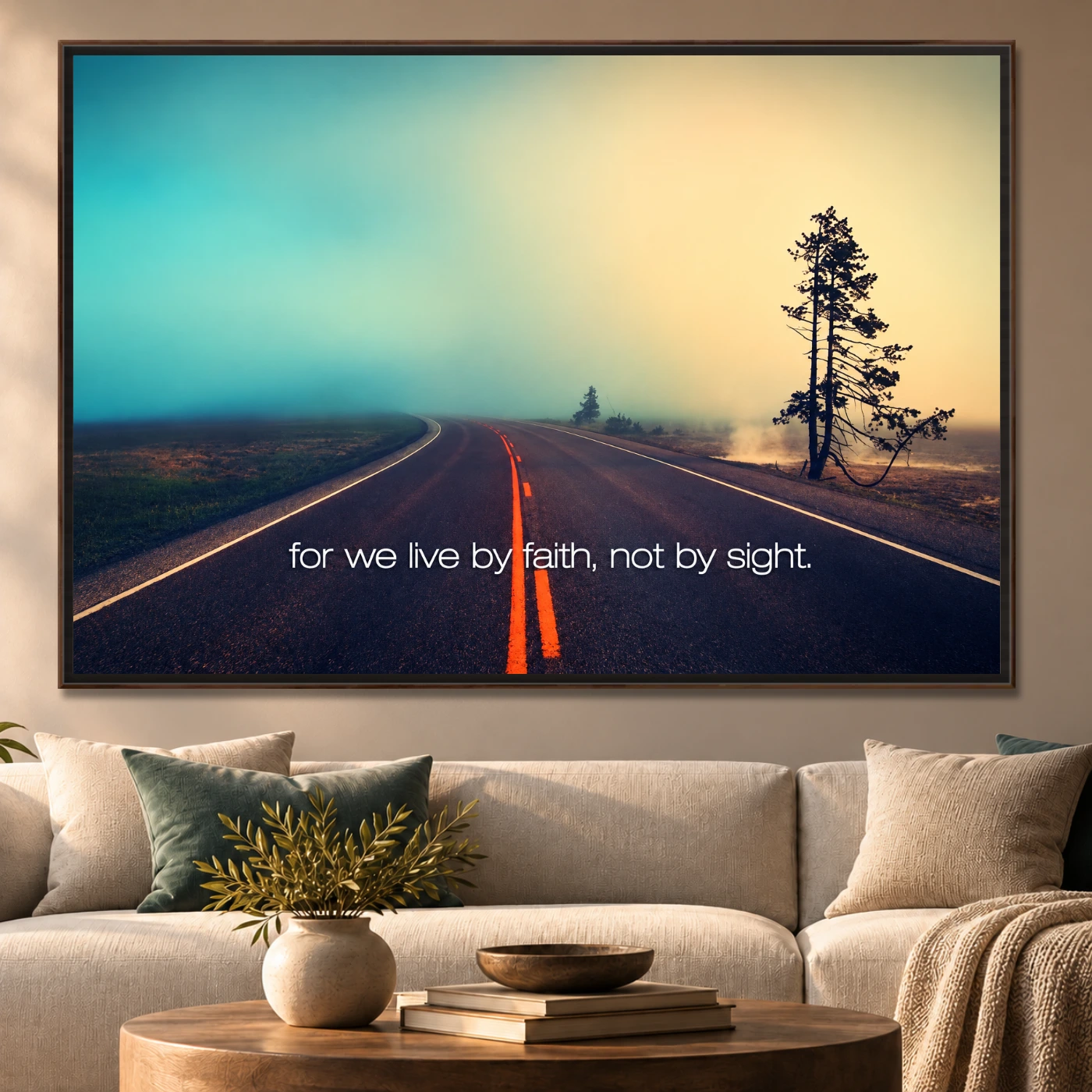 Tableau décoratif We Live by Faith Variation 229862 Mockup Tableau décoratif We Live by Faith Variation 229862 Mockup