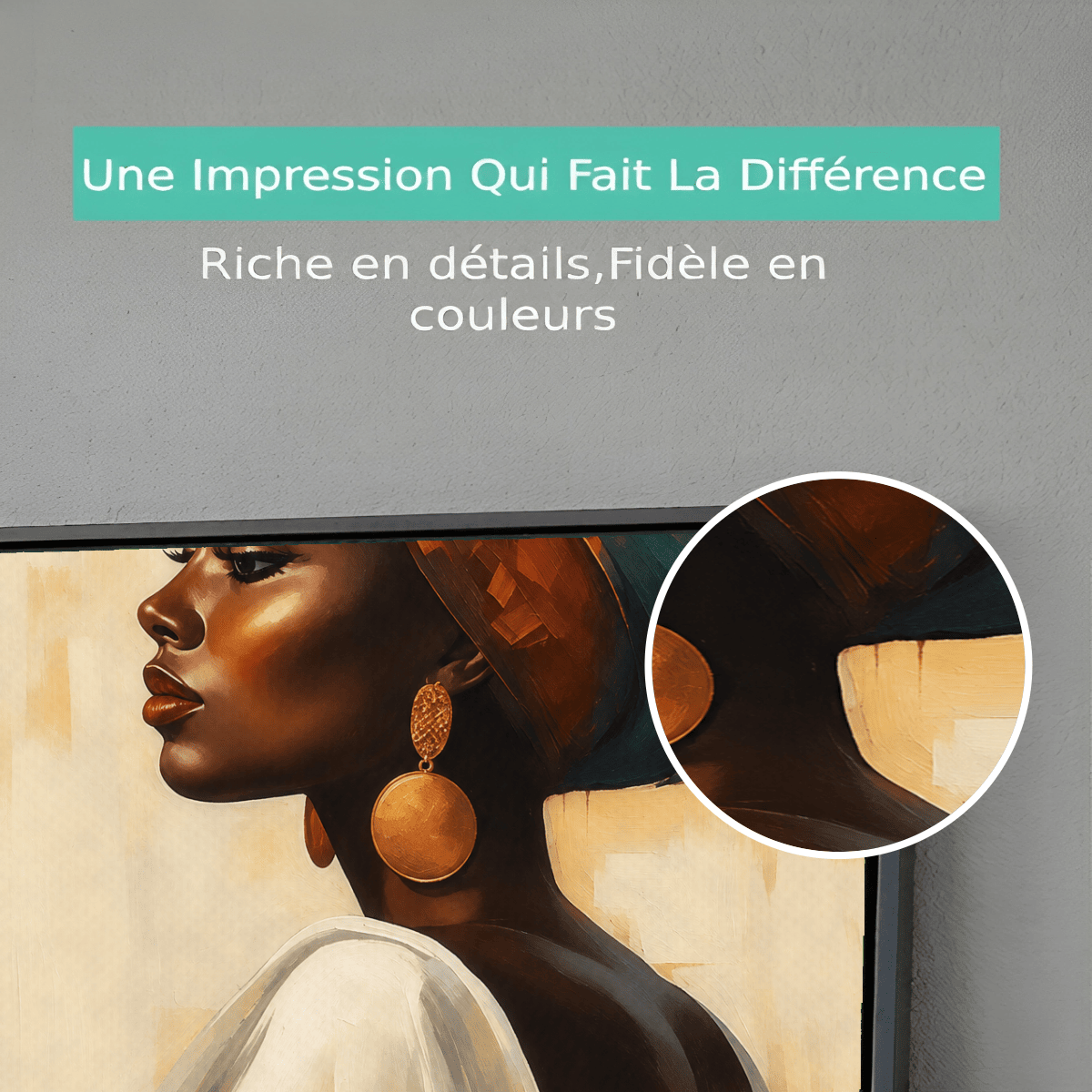 Tableau femme noire Premium View