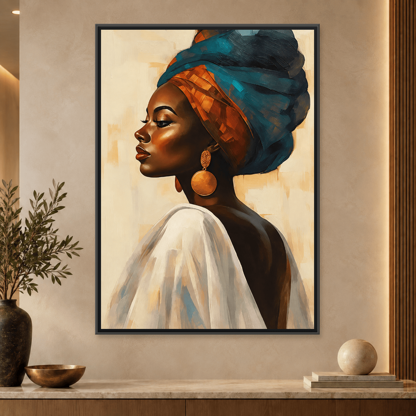 Tableau femme noire Variation 123947 Mockup