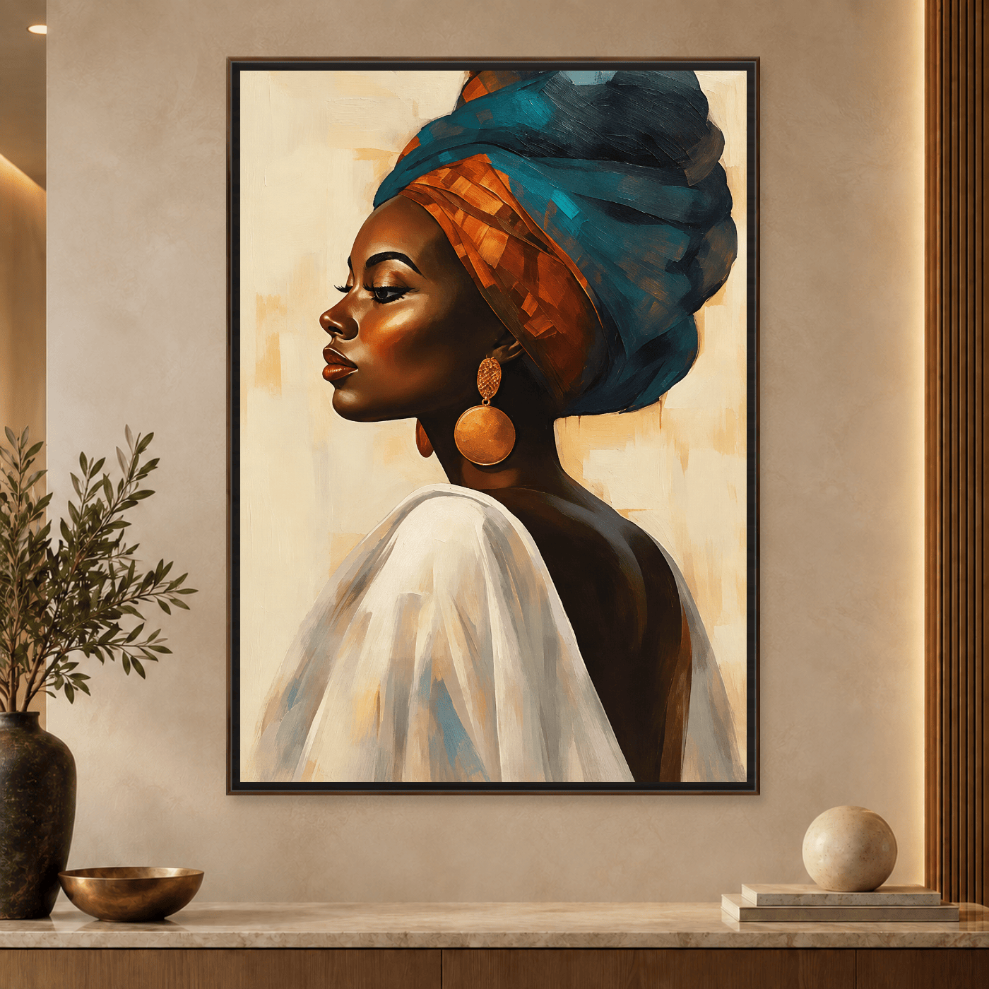 Tableau femme noire Variation 220575 Mockup