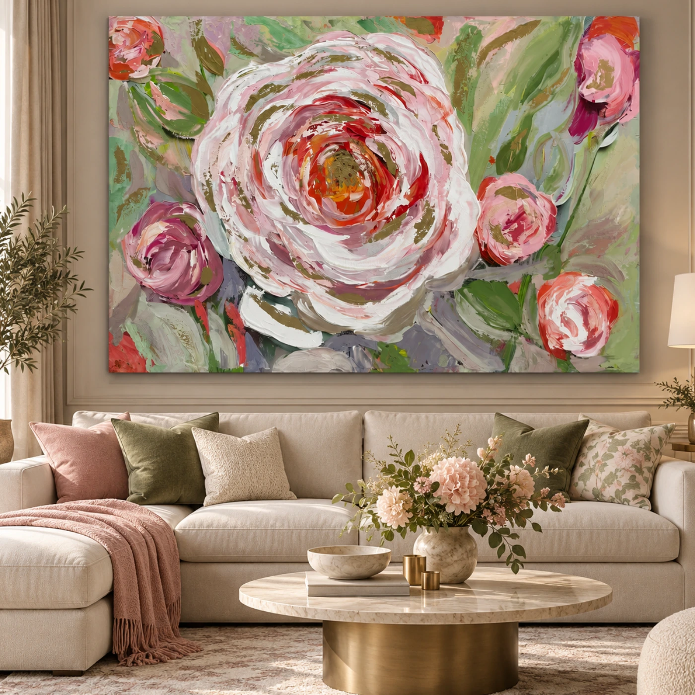 Tableau Floral Abstract VF Mockup Tableau Floral Abstract VF Mockup