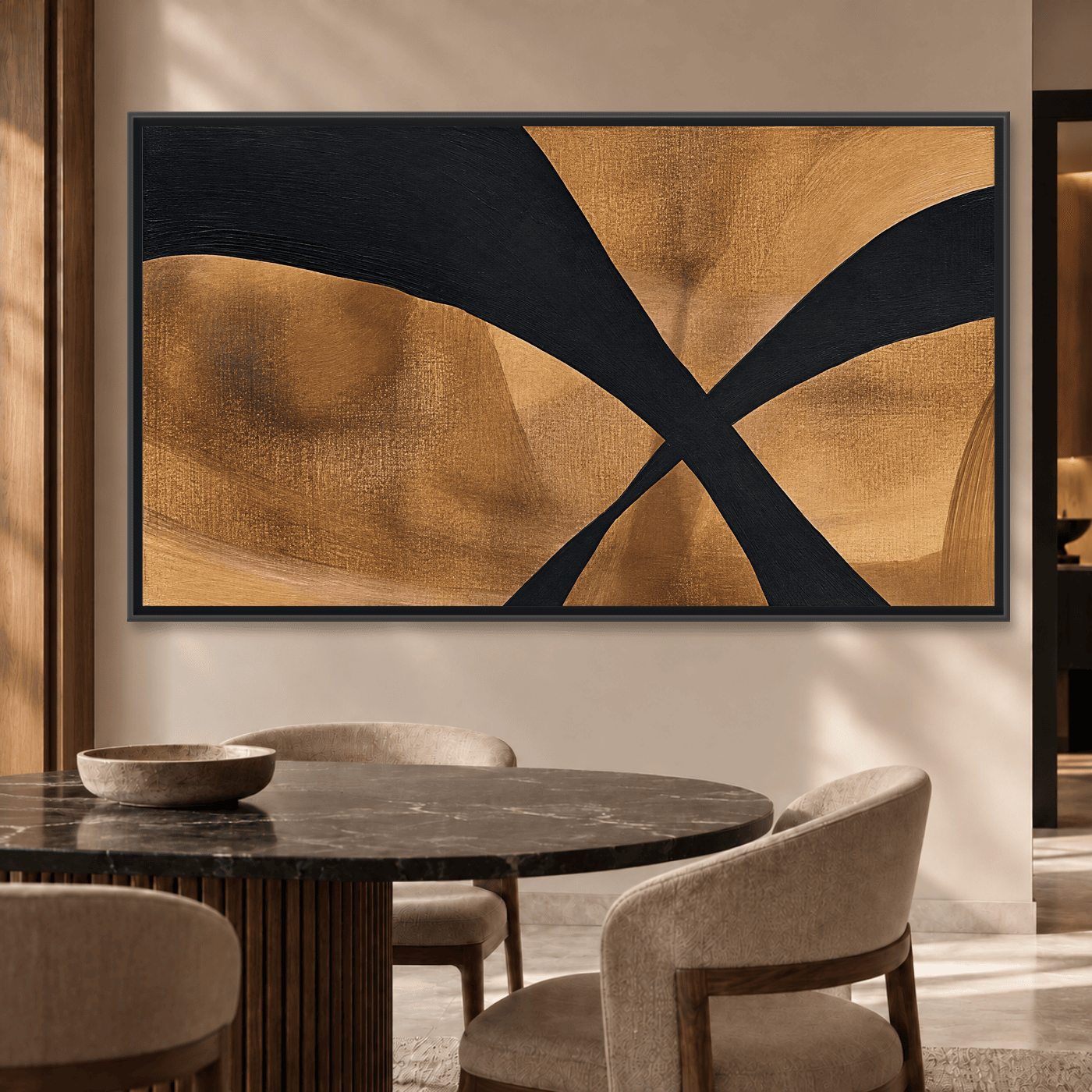 Tableau Géométrique Sabi Brown Variation 211125 Mockup