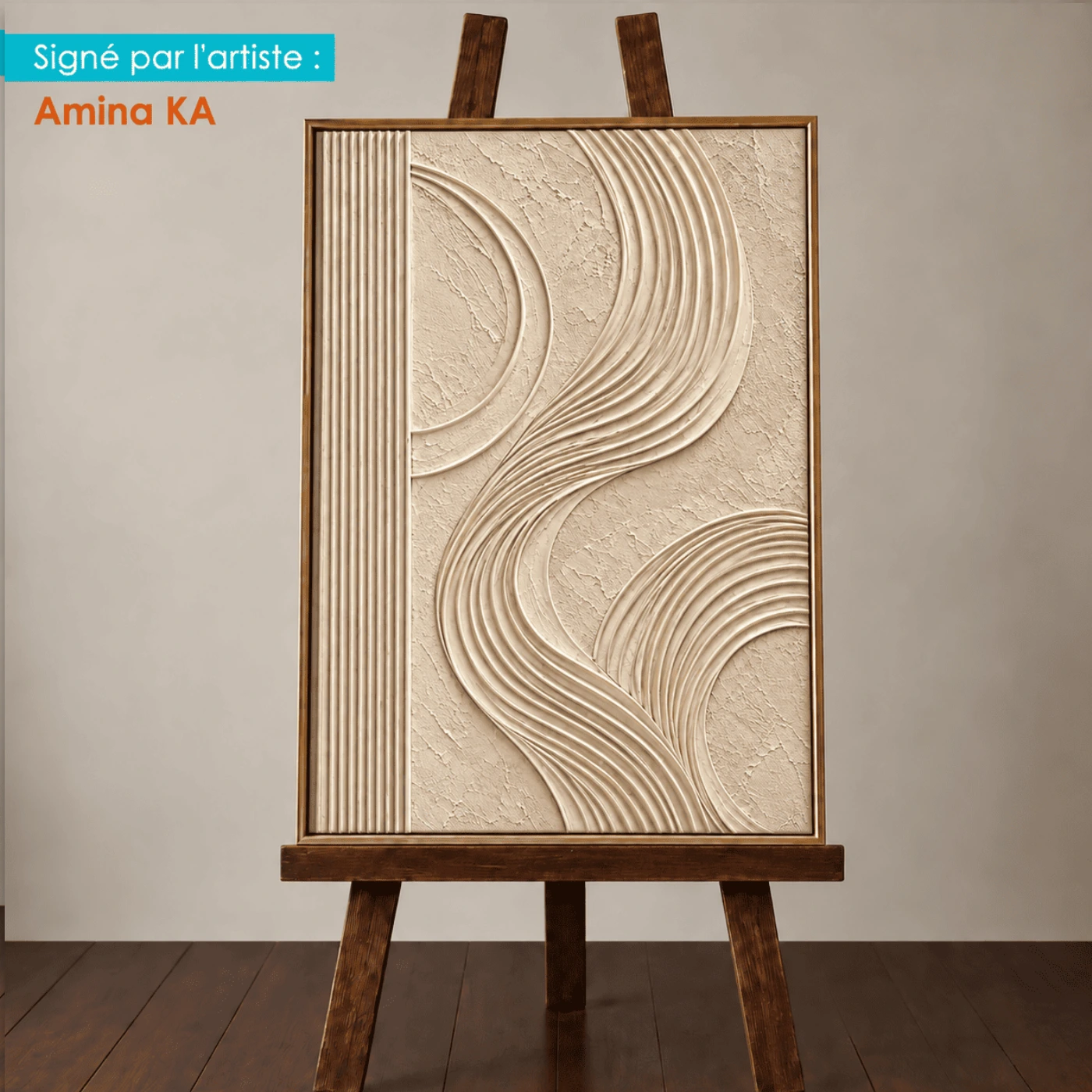 Tableau géométrique texturé Mockup Tableau géométrique texturé Mockup