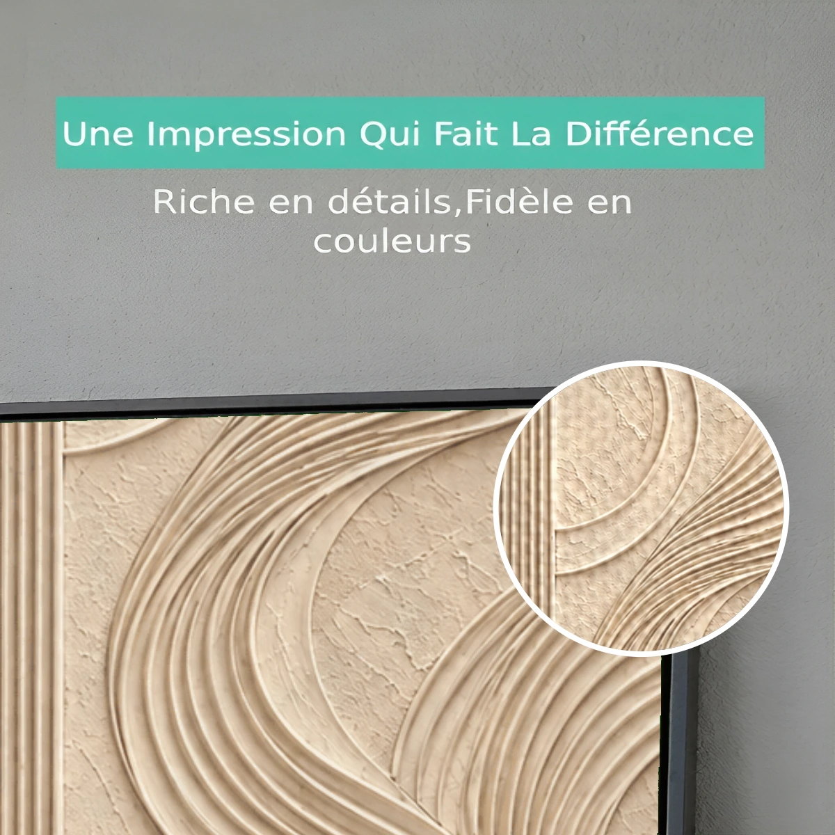 Tableau géométrique texturé Premium View Tableau géométrique texturé Premium View