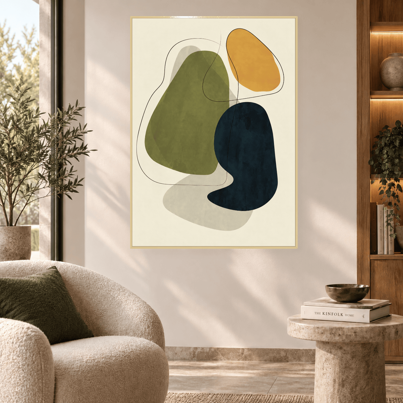 Tableau Minimalist Abstract Green Variation 133023 Mockup