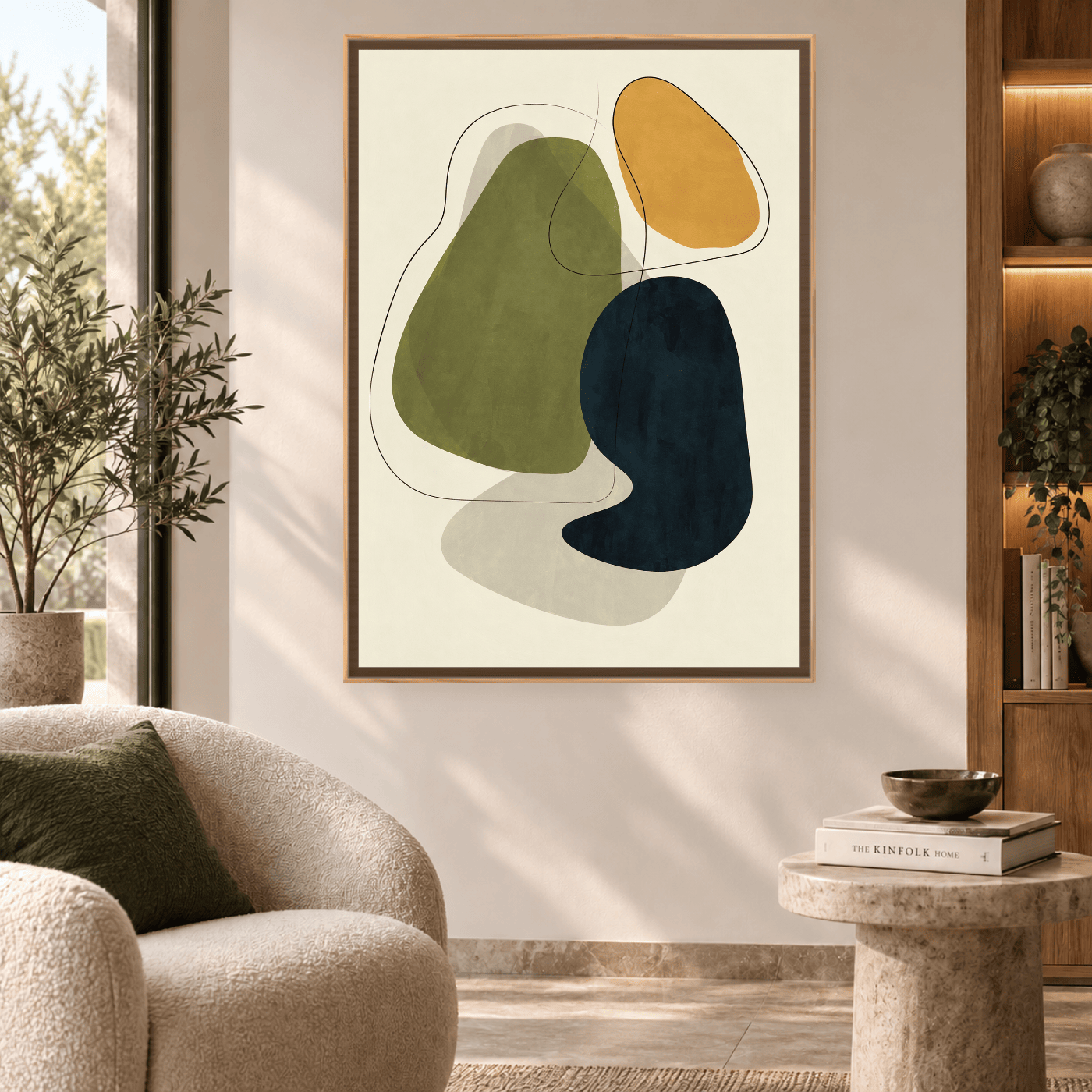 Tableau Minimalist Abstract Green Variation 138218 Mockup