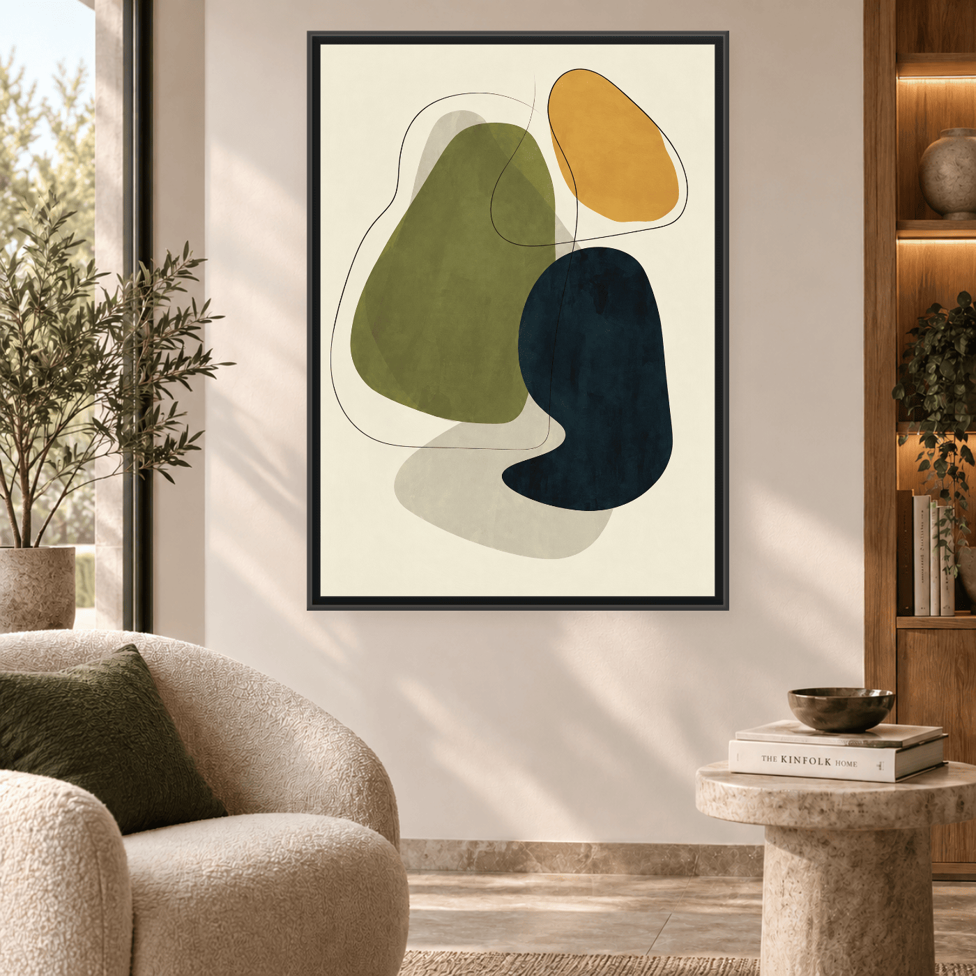 Tableau Minimalist Abstract Green Variation 138544 Mockup