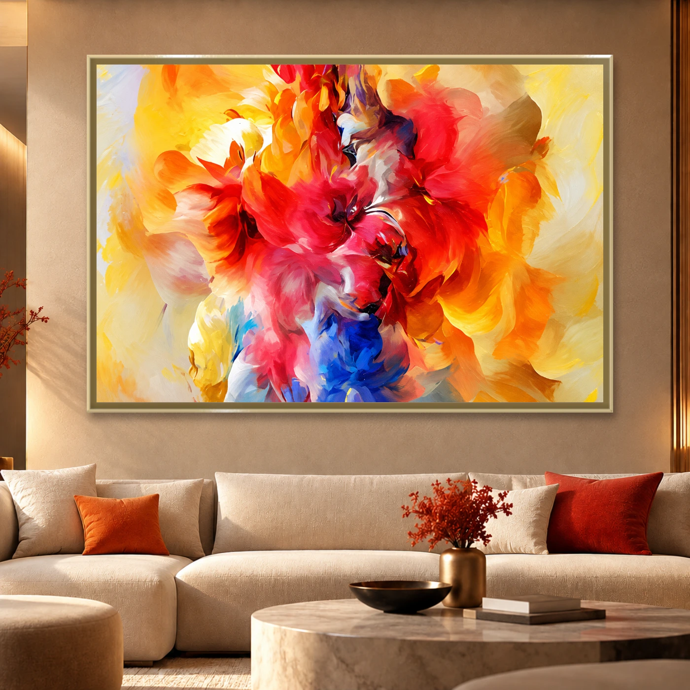 Tableau moderne Art éclatant Variation 83275 Mockup Tableau moderne Art éclatant Variation 83275 Mockup