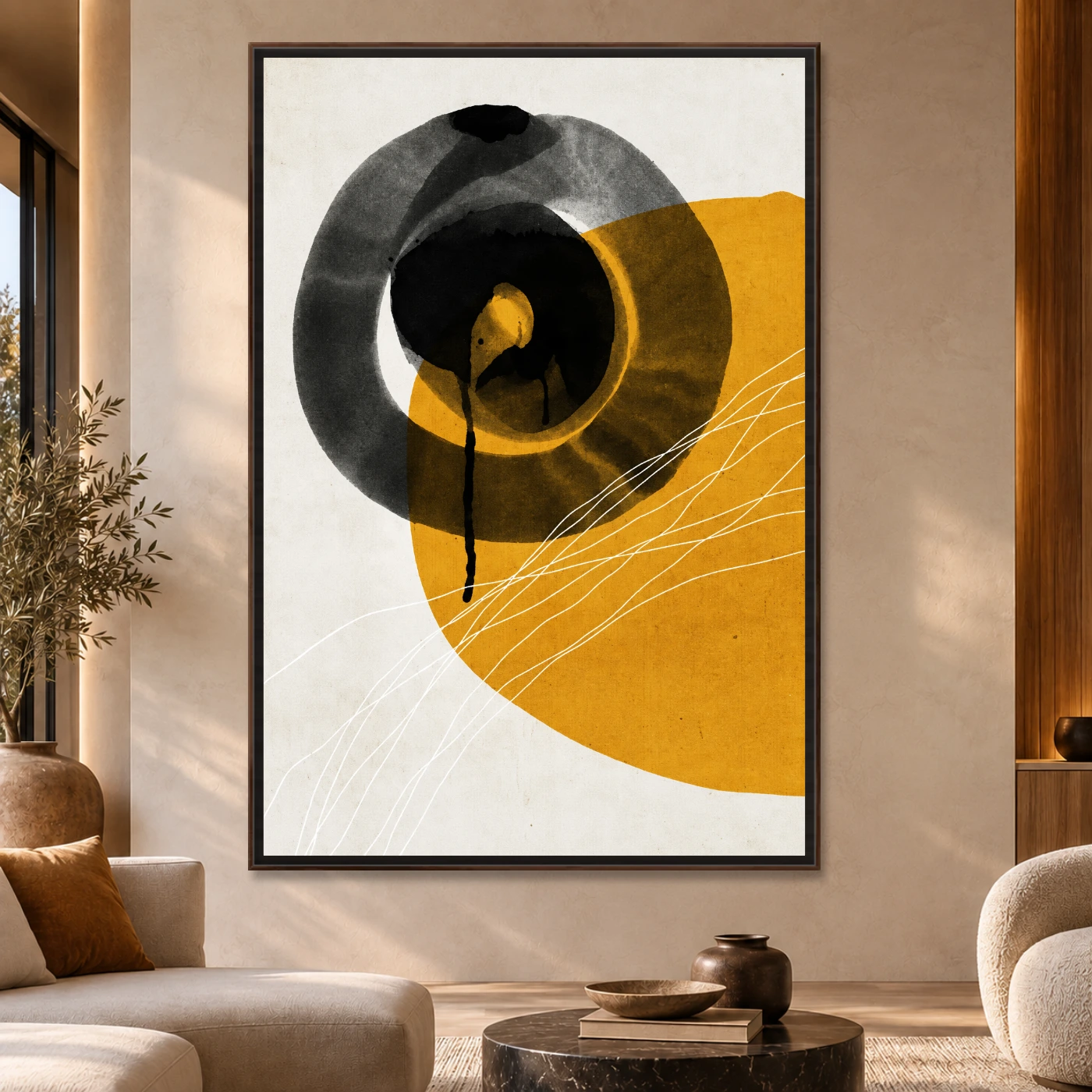 Tableau moderne Fleur Abstraite Variation 226093 Mockup Tableau moderne Fleur Abstraite Variation 226093 Mockup