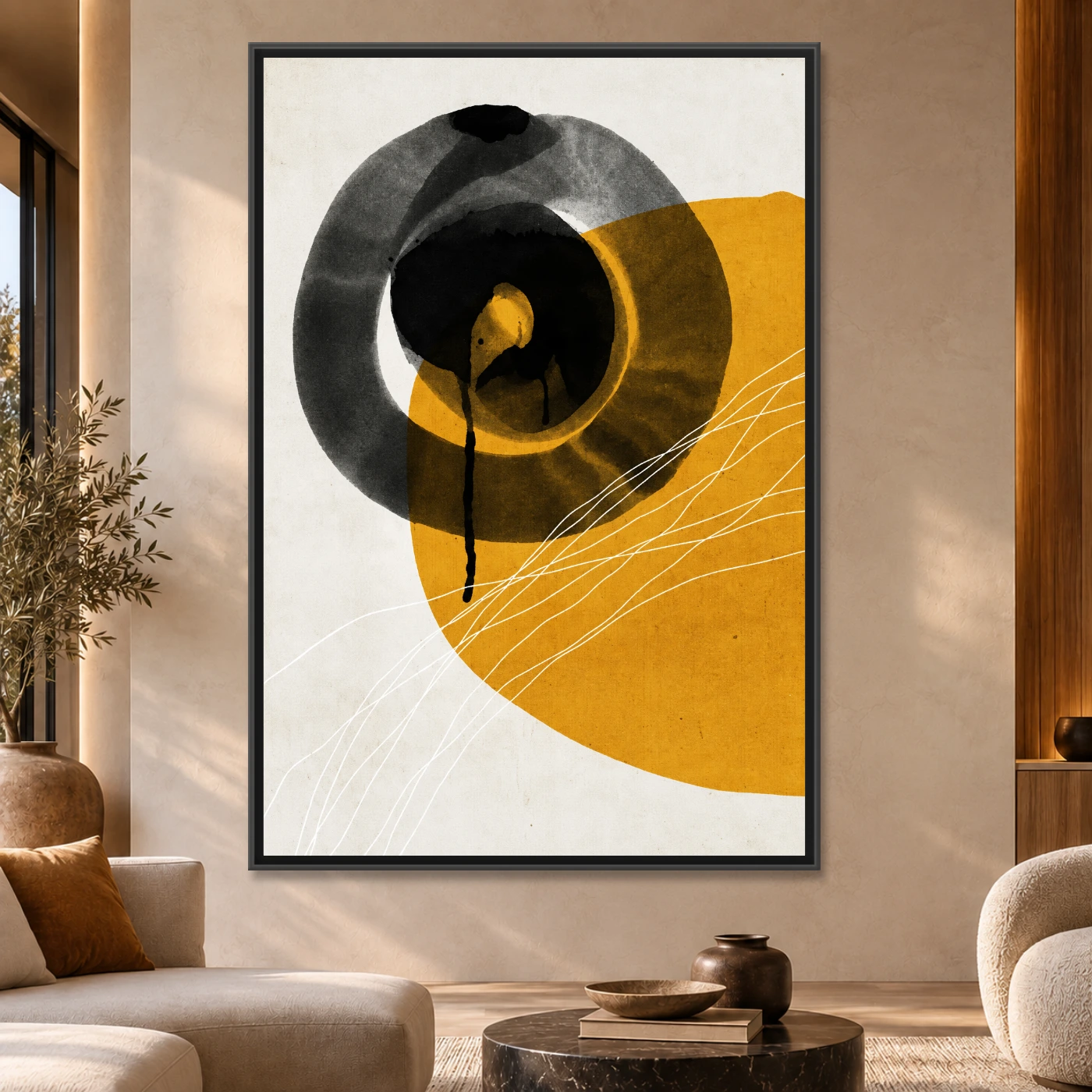 Tableau moderne Fleur Abstraite Variation 81637 Mockup Tableau moderne Fleur Abstraite Variation 81637 Mockup