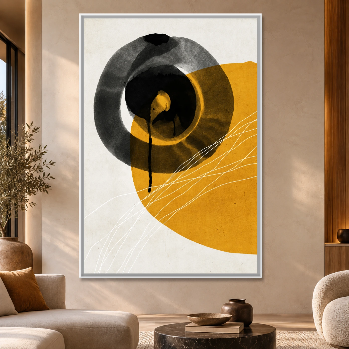 Tableau moderne Fleur Abstraite Variation 81737 Mockup Tableau moderne Fleur Abstraite Variation 81737 Mockup