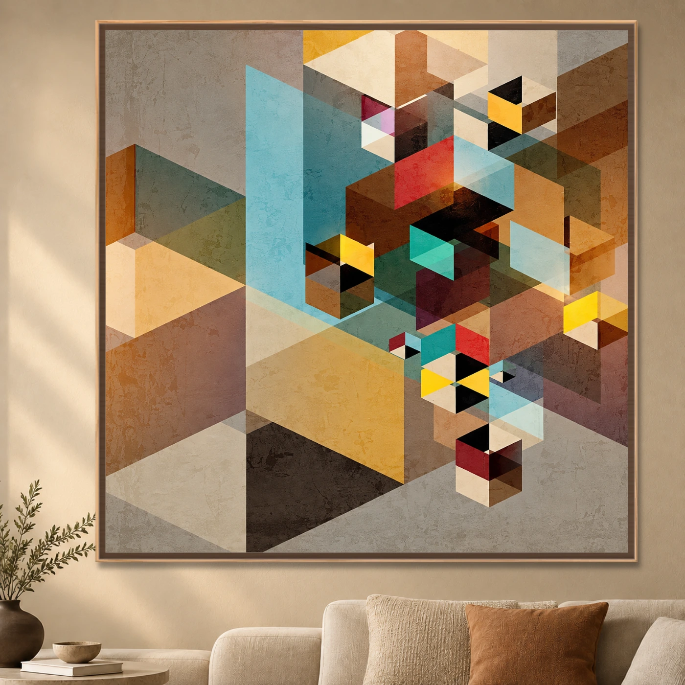 Tableau moderne Géométrique 3d Variation 77965 Mockup Tableau moderne Géométrique 3d Variation 77965 Mockup