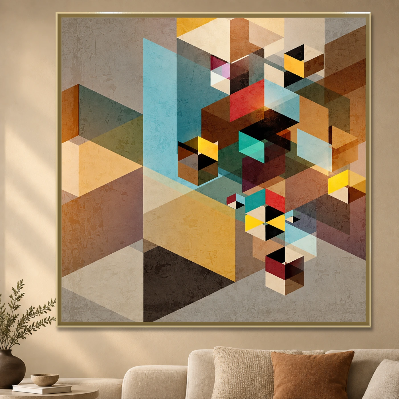 Tableau moderne Géométrique 3d Variation 78125 Mockup Tableau moderne Géométrique 3d Variation 78125 Mockup