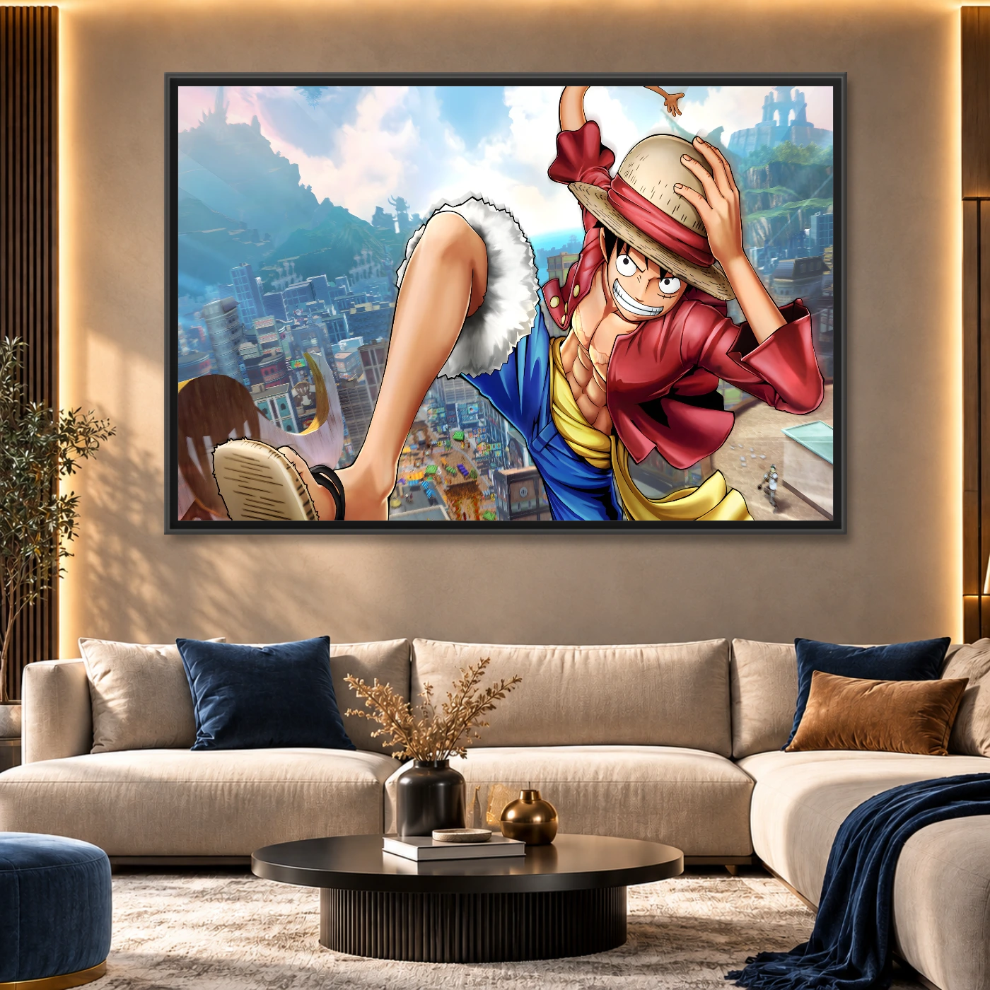 Tableau moderne Luffy Variation 82805 Mockup Tableau moderne Luffy Variation 82805 Mockup