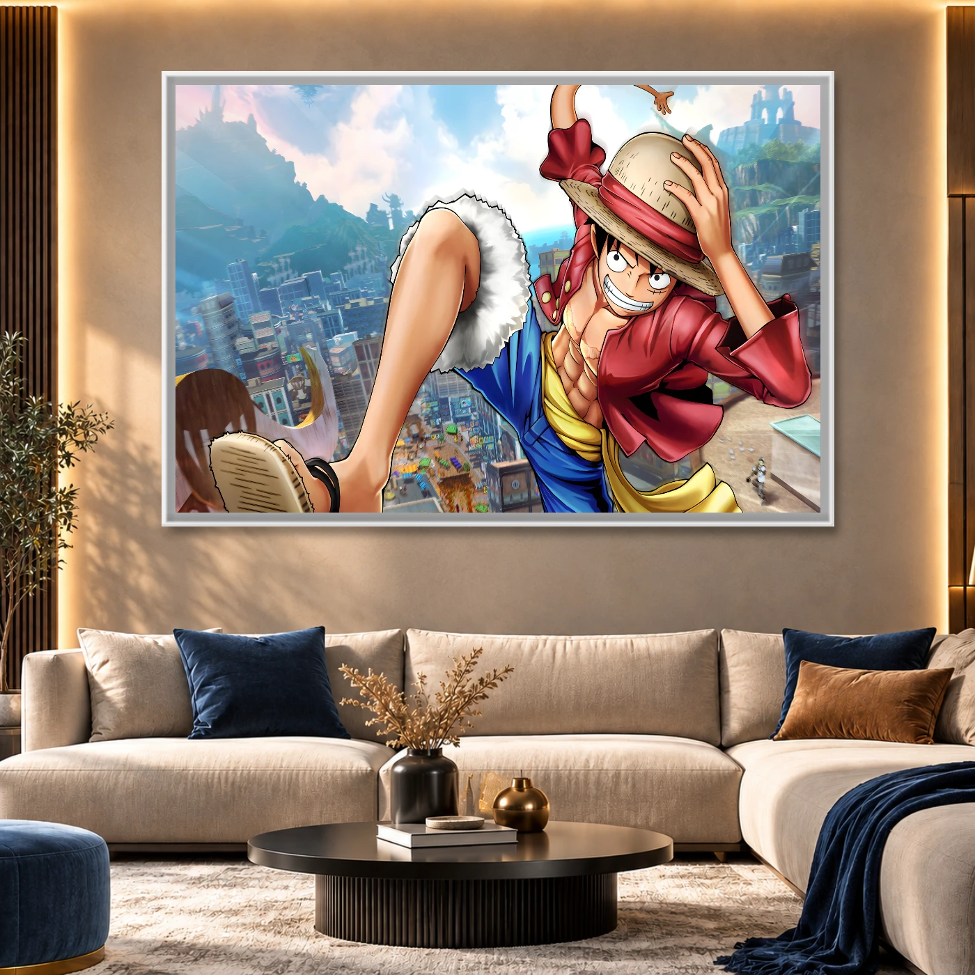 Tableau moderne Luffy Variation 82958 Mockup Tableau moderne Luffy Variation 82958 Mockup