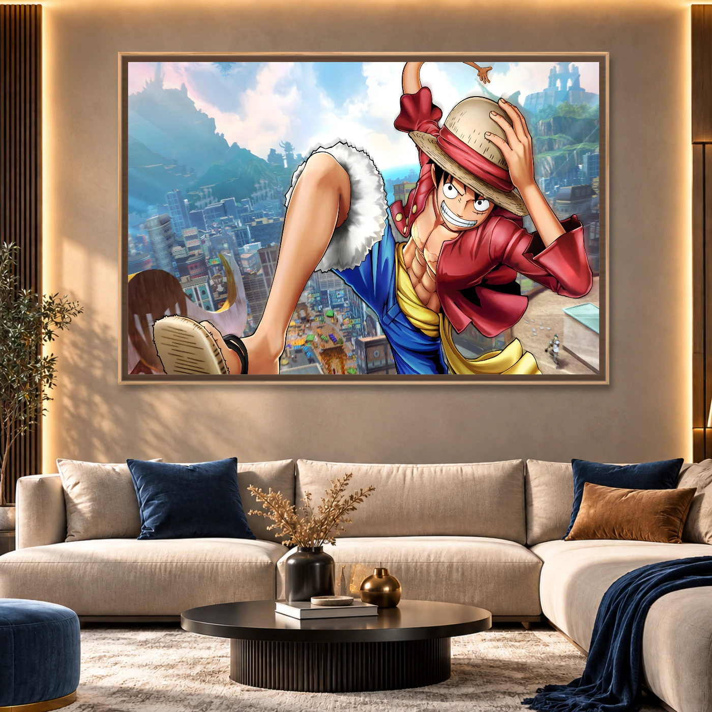 Tableau moderne Luffy Variation 83144 Mockup Tableau moderne Luffy Variation 83144 Mockup