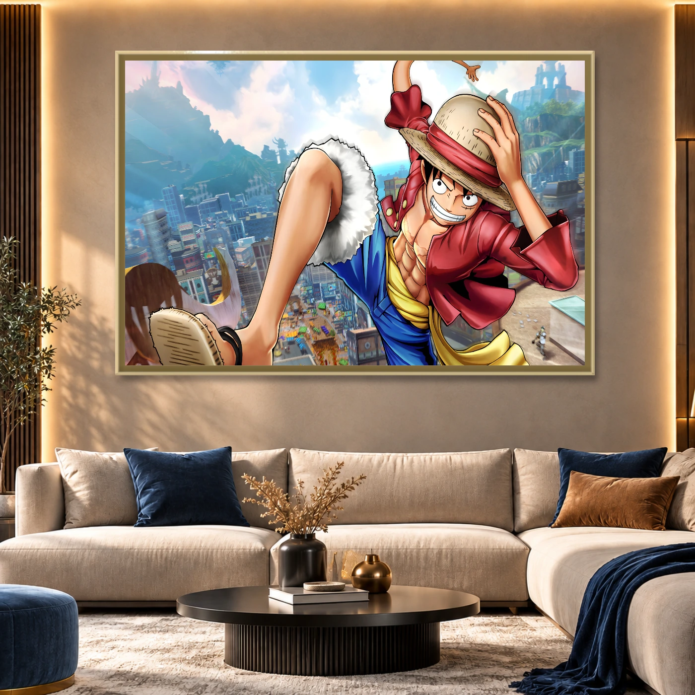 Tableau moderne Luffy Variation 83298 Mockup Tableau moderne Luffy Variation 83298 Mockup