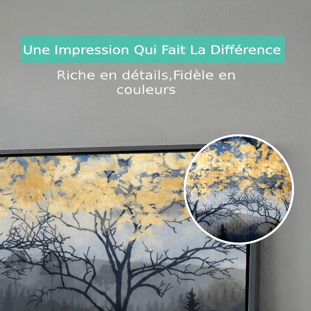Tableau moderne Night Forest VF Premium View