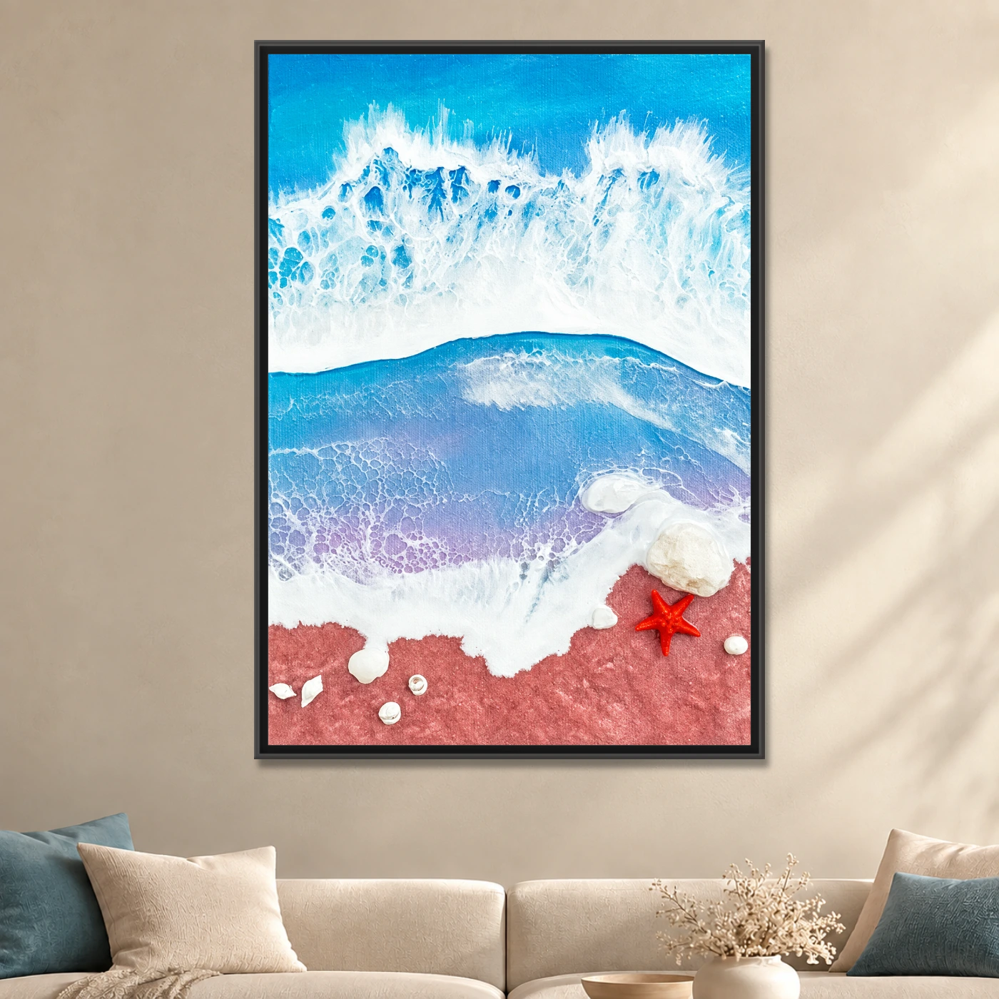 Tableau moderne Resin art Variation 79400 Mockup Tableau moderne Resin art Variation 79400 Mockup