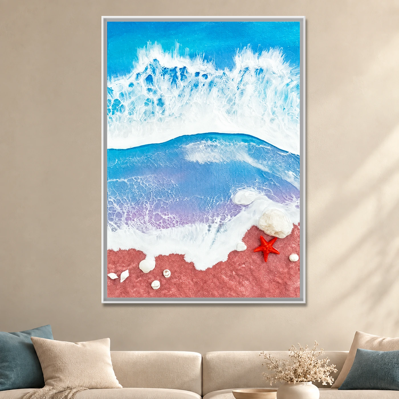 Tableau moderne Resin art Variation 79513 Mockup Tableau moderne Resin art Variation 79513 Mockup