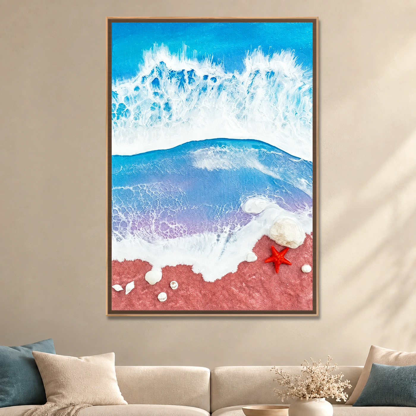 Tableau moderne Resin art Variation 79608 Mockup Tableau moderne Resin art Variation 79608 Mockup