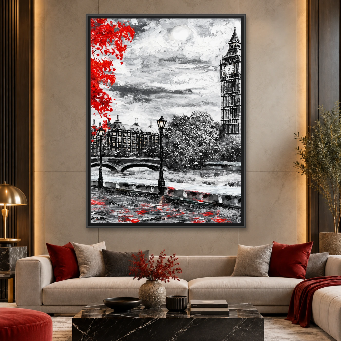 Tableau moderne Rue de Londres Variation 82634 Mockup Tableau moderne Rue de Londres Variation 82634 Mockup