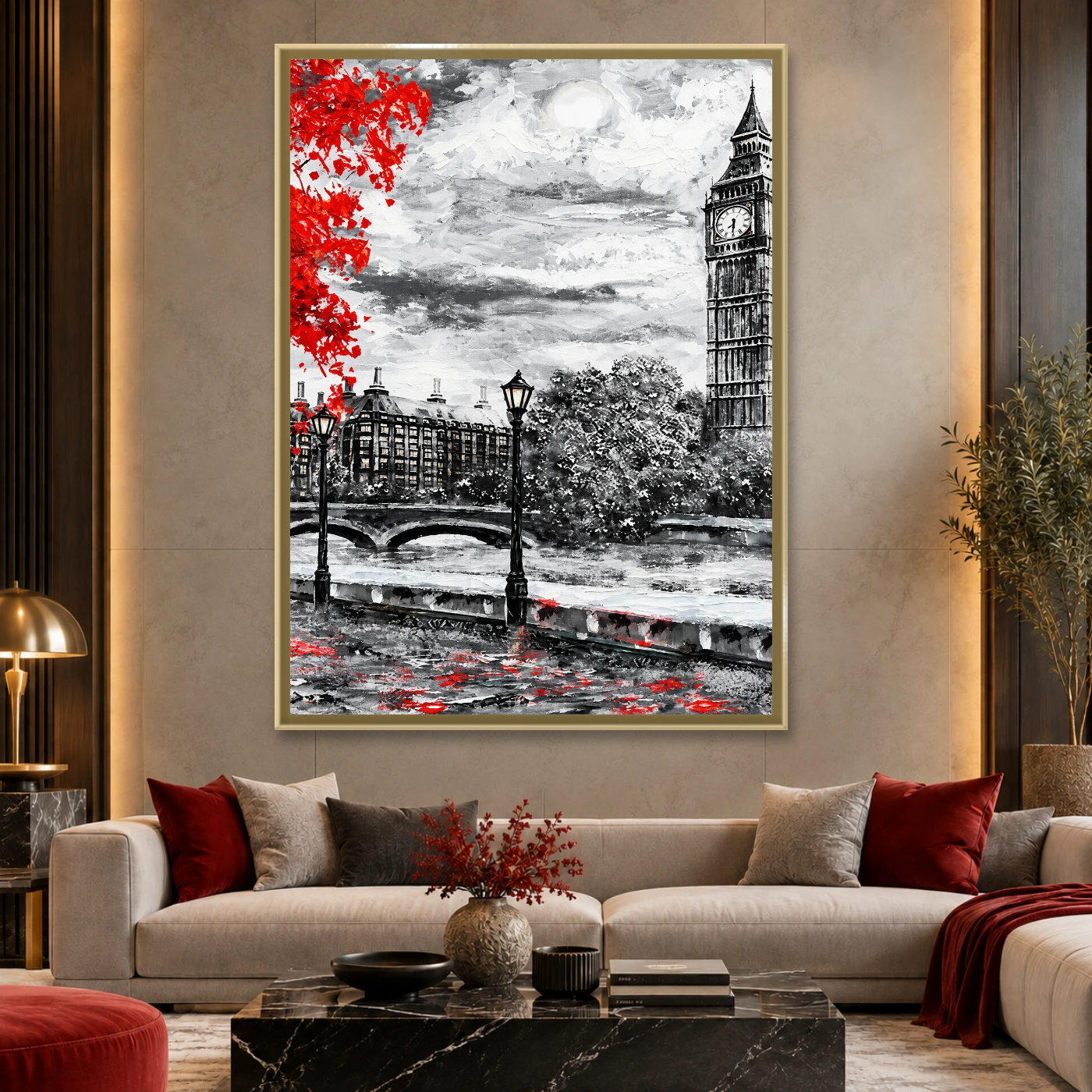 Tableau moderne Rue de Londres Variation 83139 Mockup Tableau moderne Rue de Londres Variation 83139 Mockup