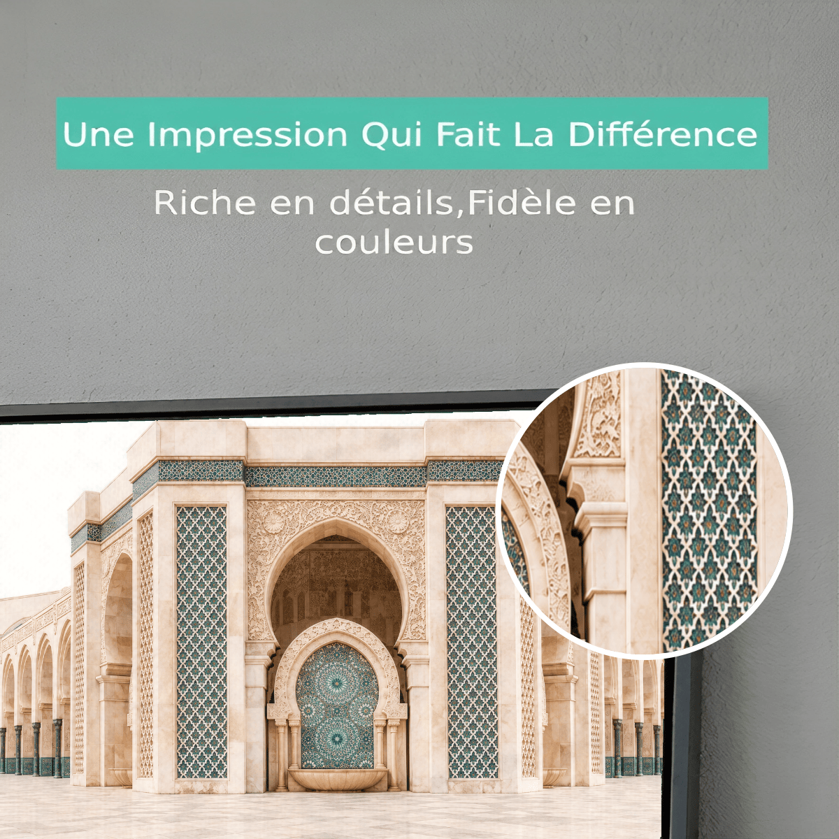 Tableau Moroccan Architecture Panorama Premium View
