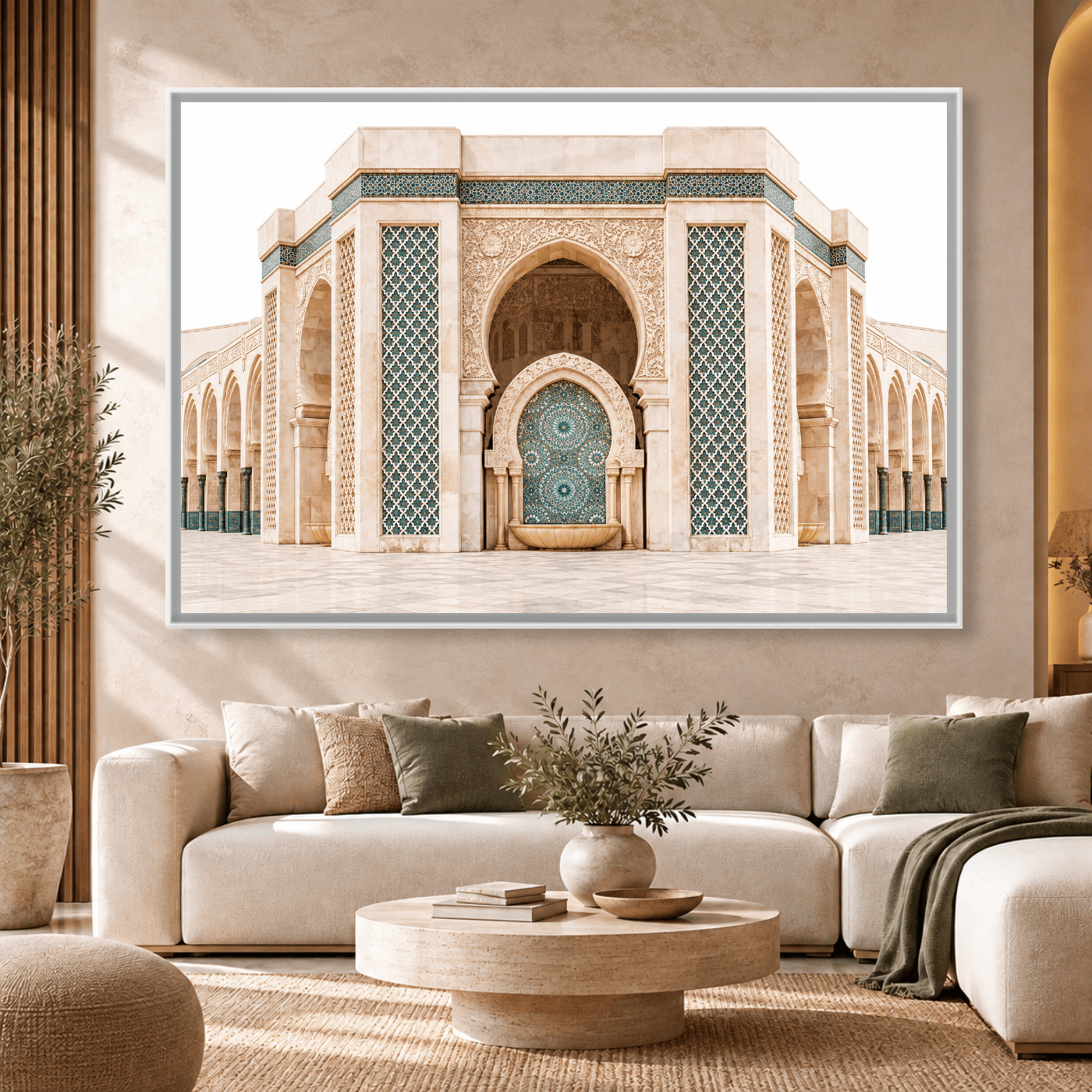 Tableau Moroccan Architecture Panorama Variation 130839 Mockup