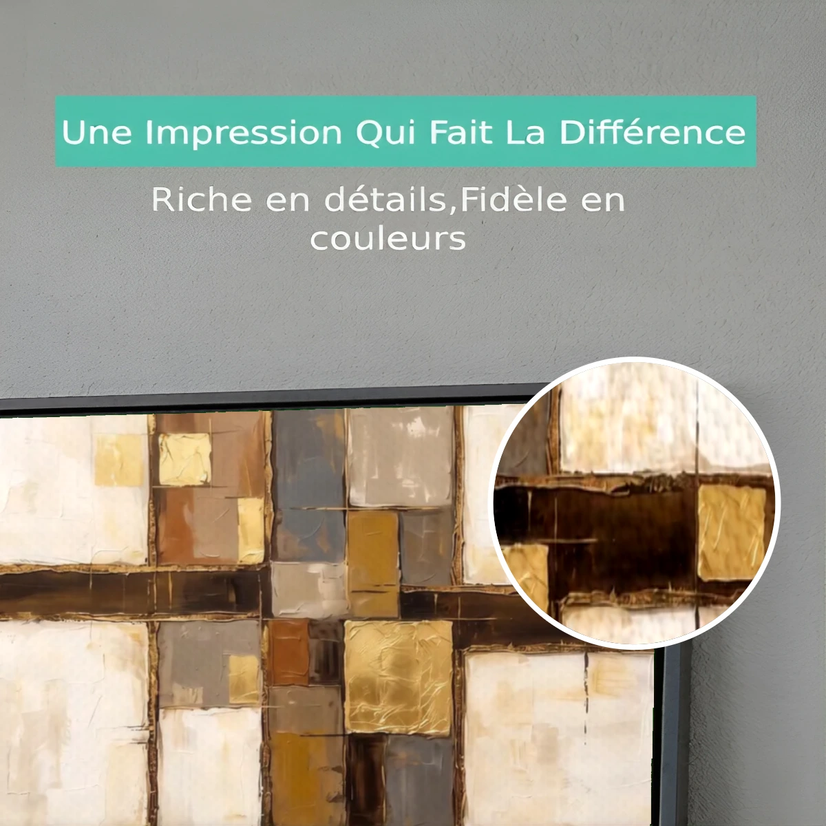 Tableau Mosaïque d’Or et de Terre Premium View Tableau Mosaïque d’Or et de Terre Premium View