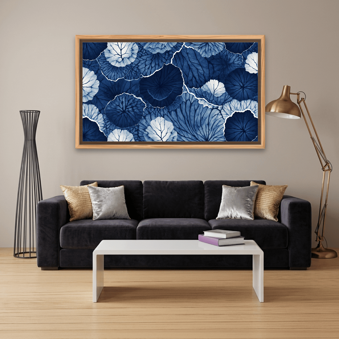 Tableau Nature Art feuilles Variation 159063 Mockup