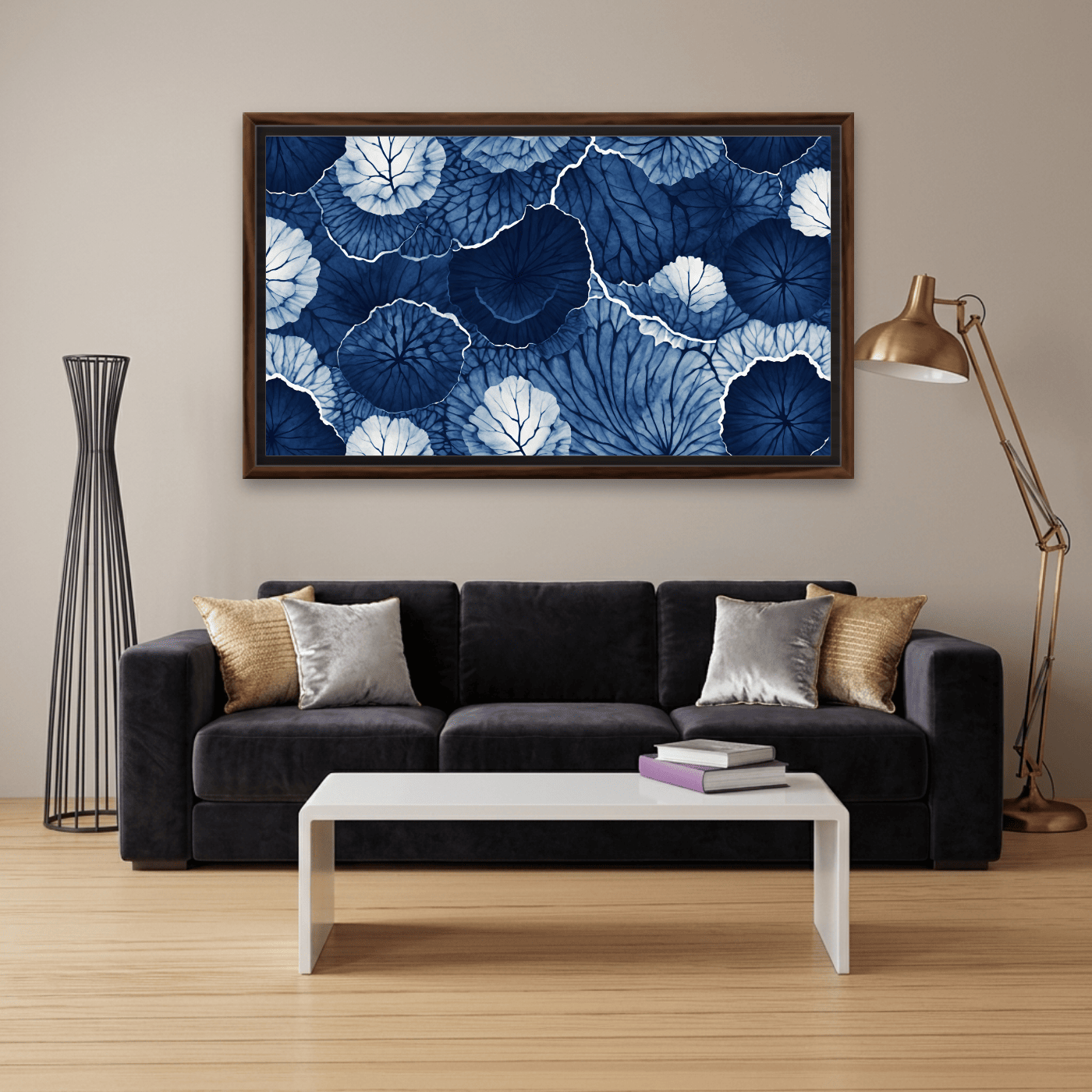 Tableau Nature Art feuilles Variation 159069 Mockup