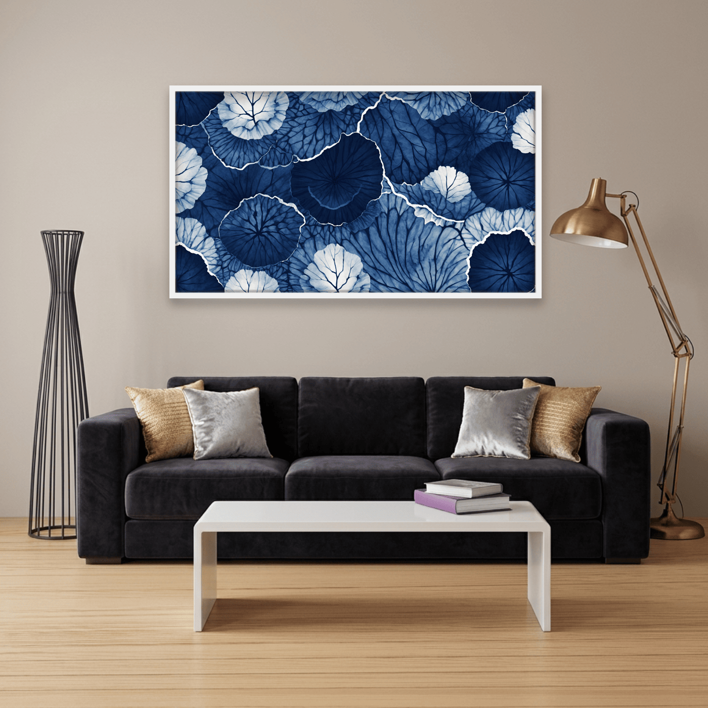 Tableau Nature Art feuilles Variation 159081 Mockup